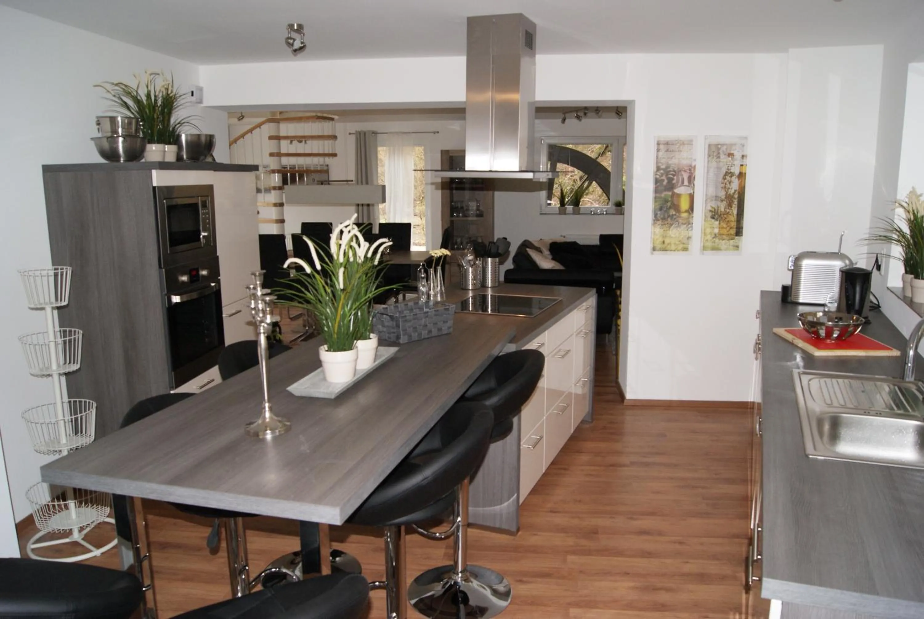 Kitchen or kitchenette in Ferienwohnungen TalBach
