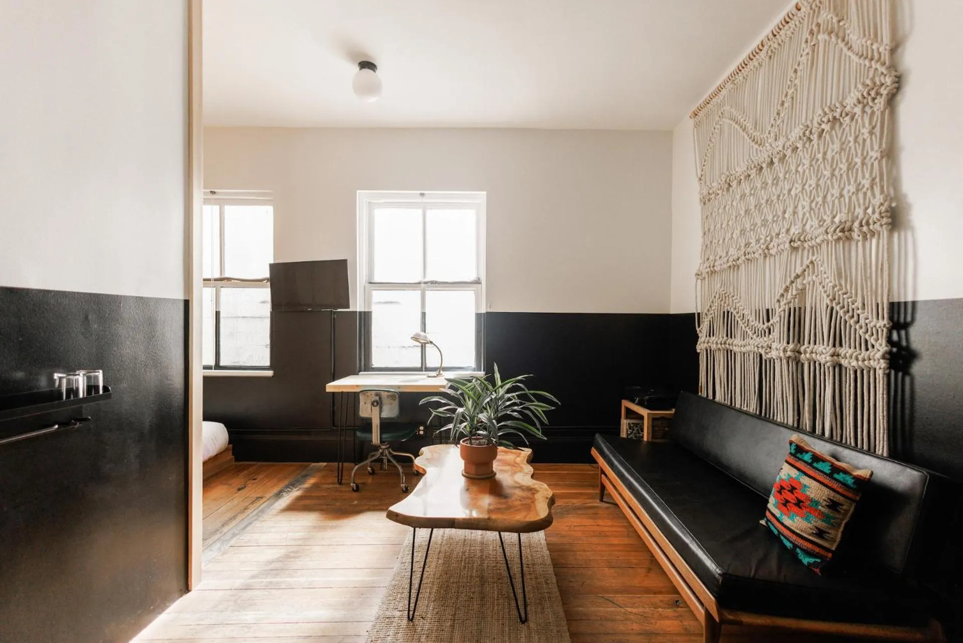 Living room in The Clyde Hotel Portland by Kasa Living