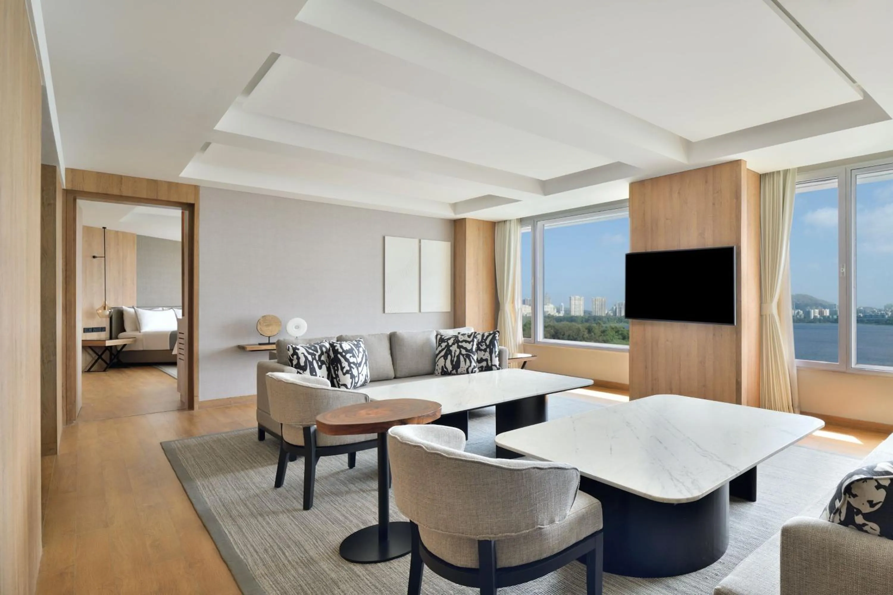 Living room in The Westin Mumbai Powai Lake