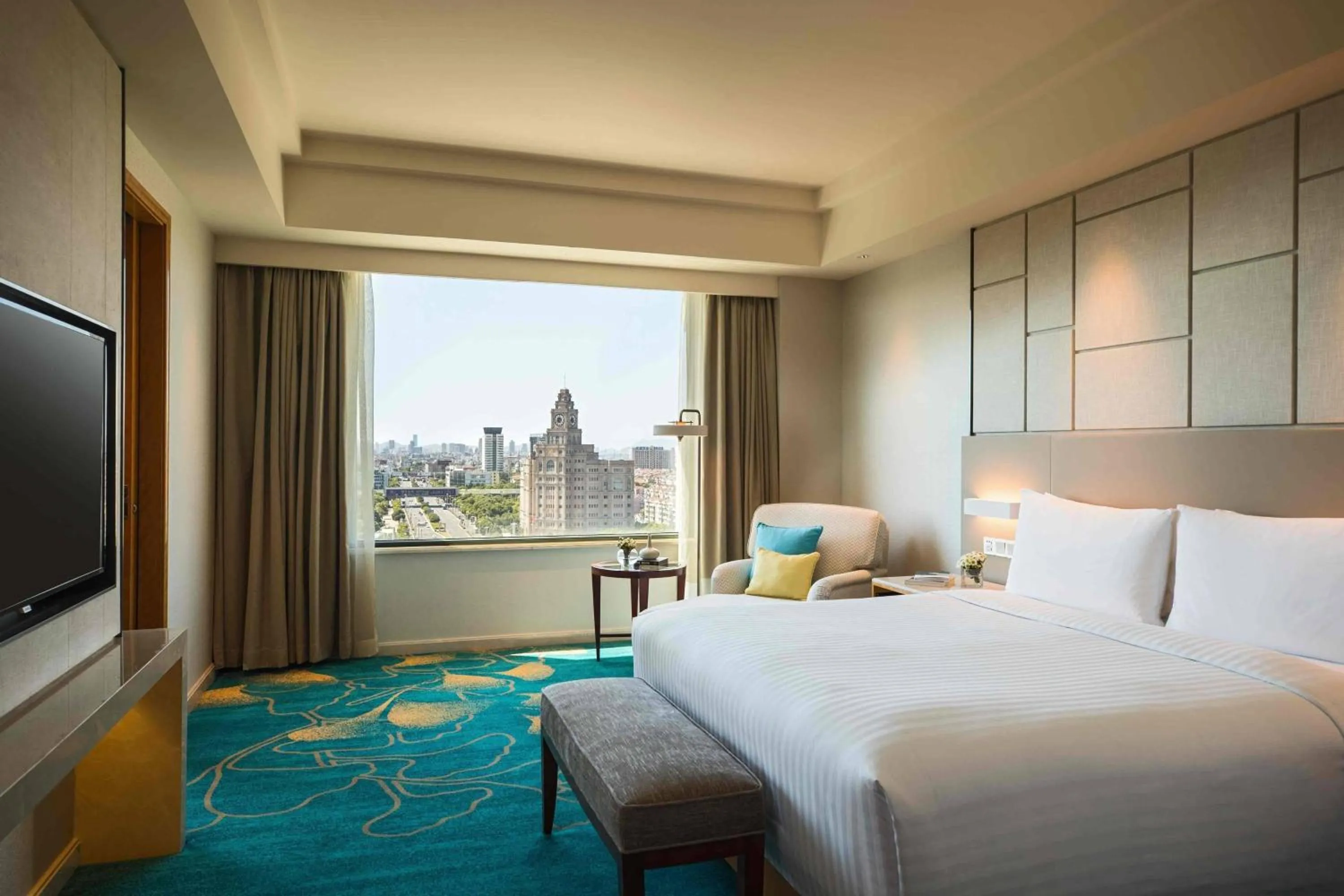 Bedroom, Bed in Renaissance Suzhou Hotel