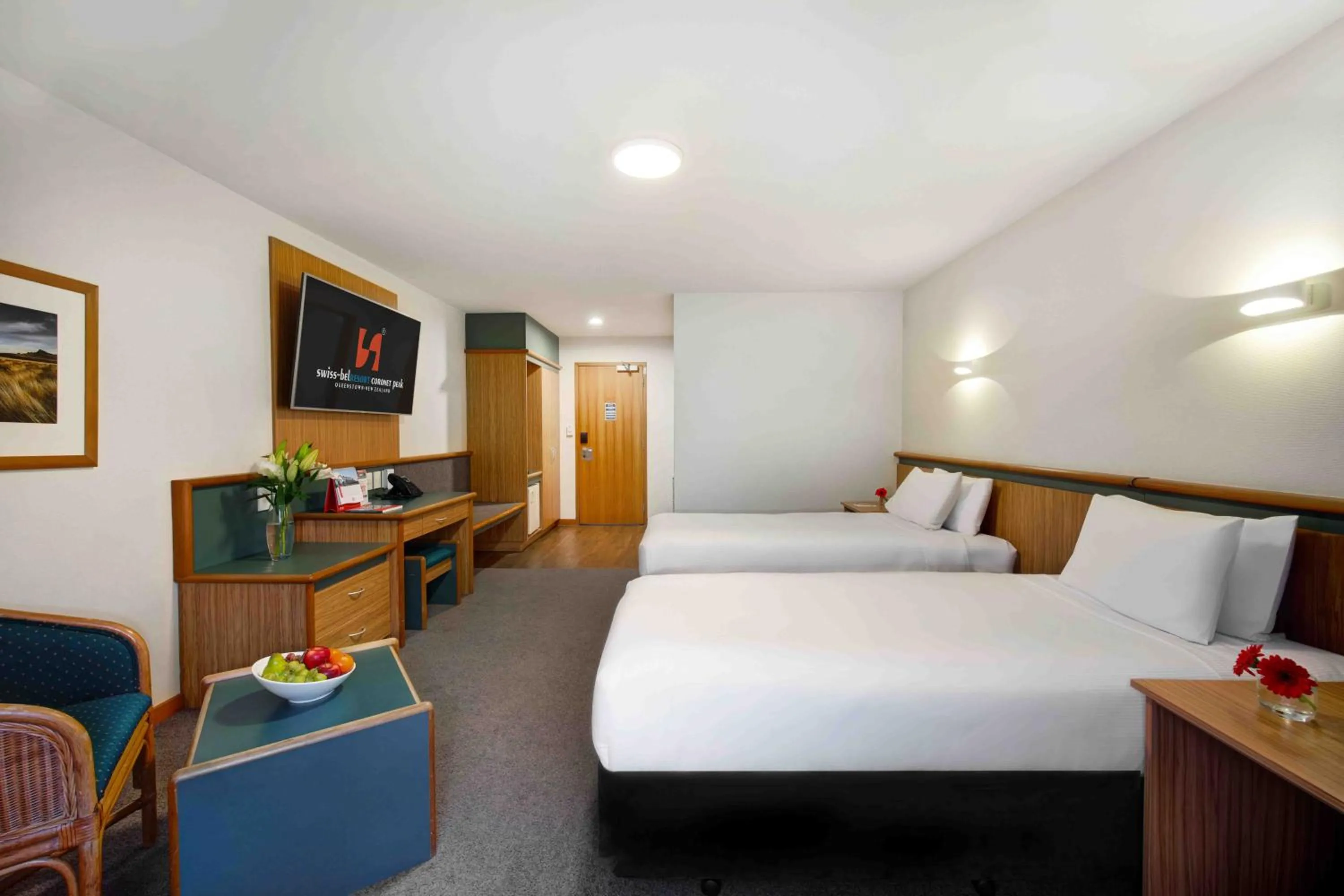 Bed in Swiss-Belresort Coronet Peak