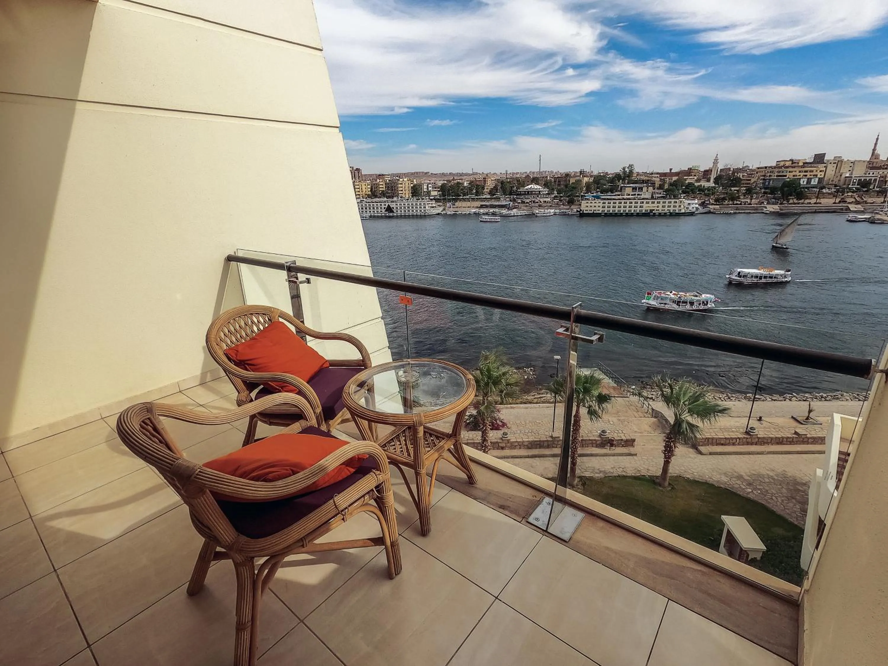 Balcony/Terrace in Mövenpick Resort Aswan