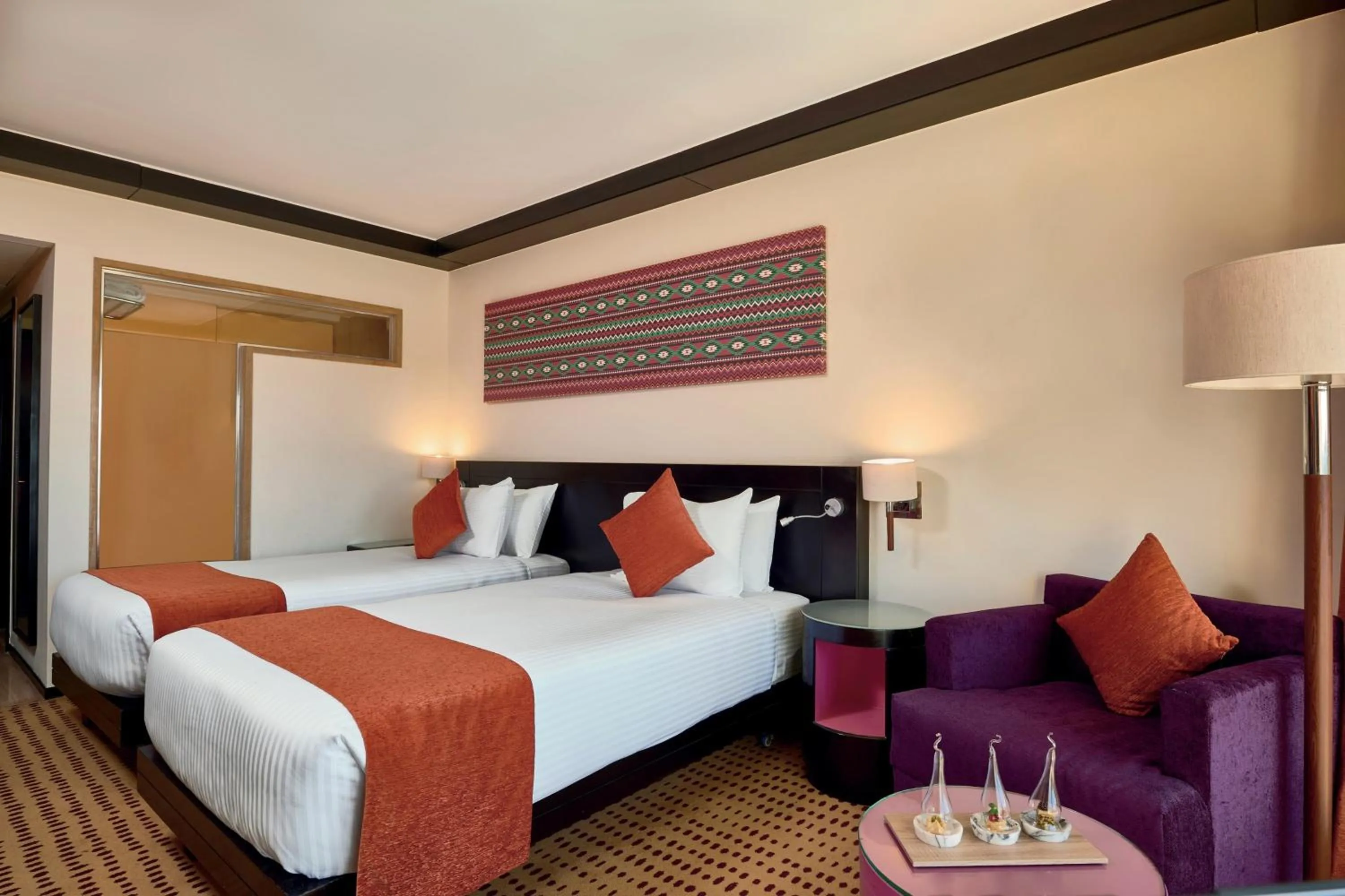 Bed in Mövenpick Resort Aswan