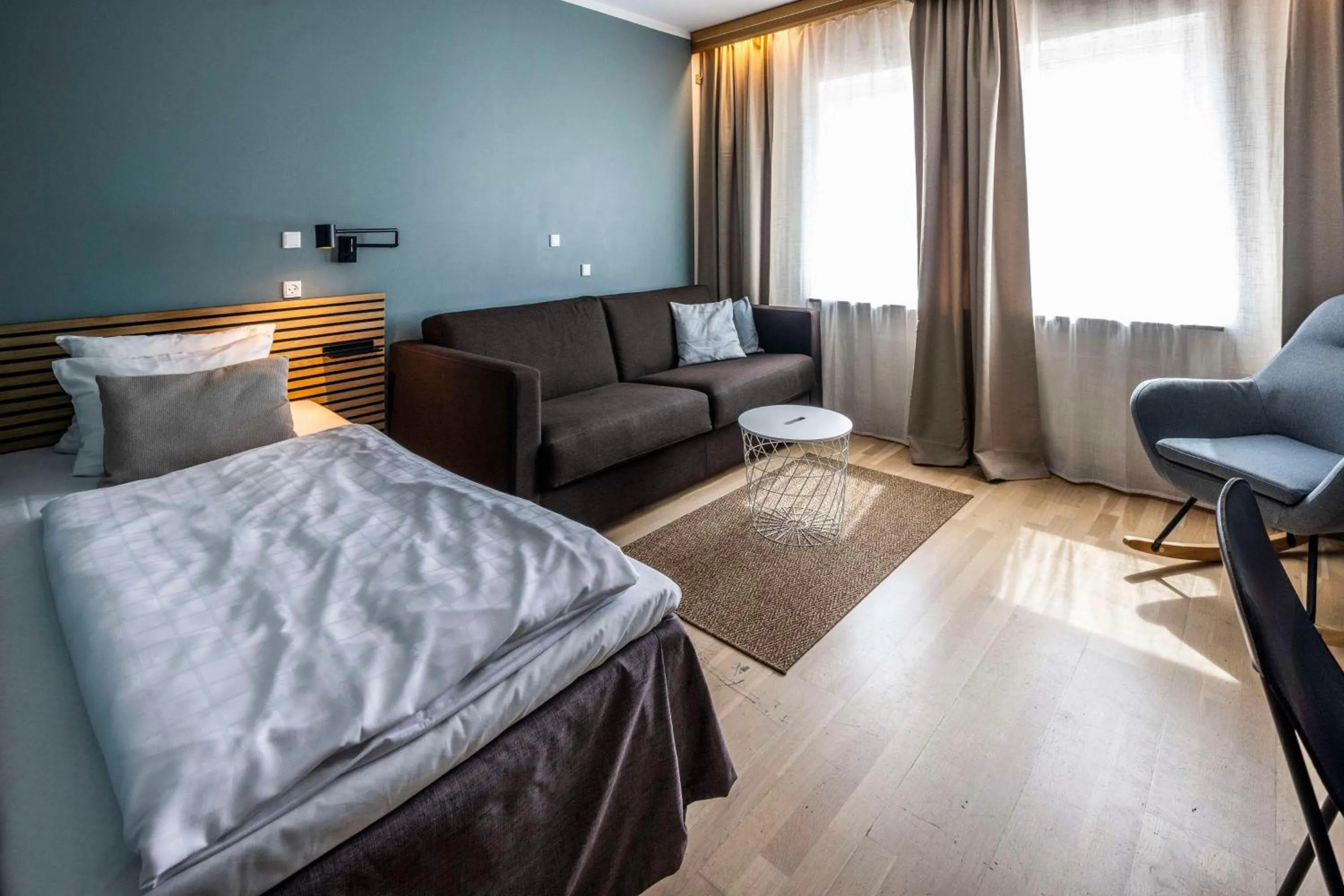 Bedroom, Bed in Scandic Ringsted