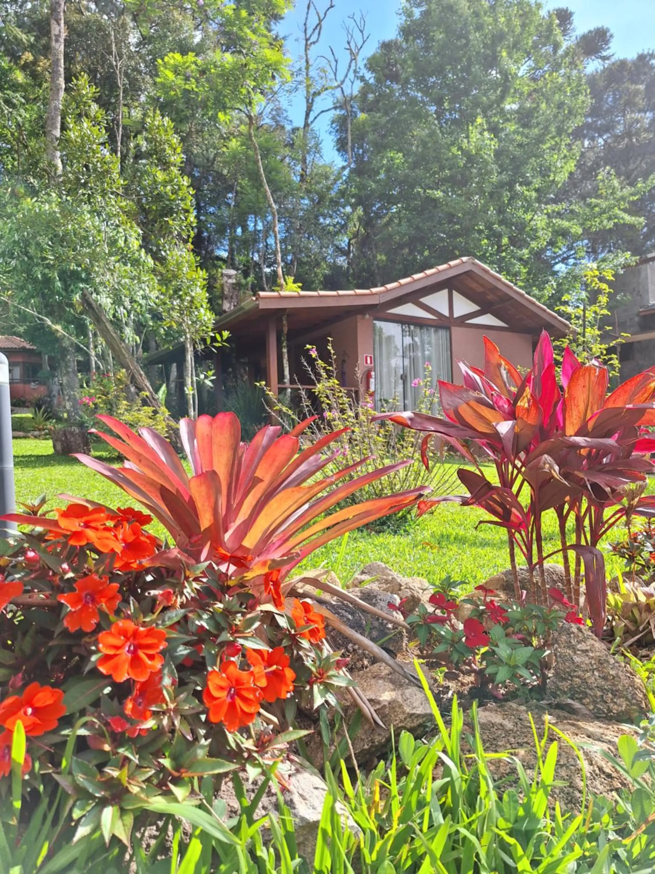 Garden view in Chalés ANECUEM