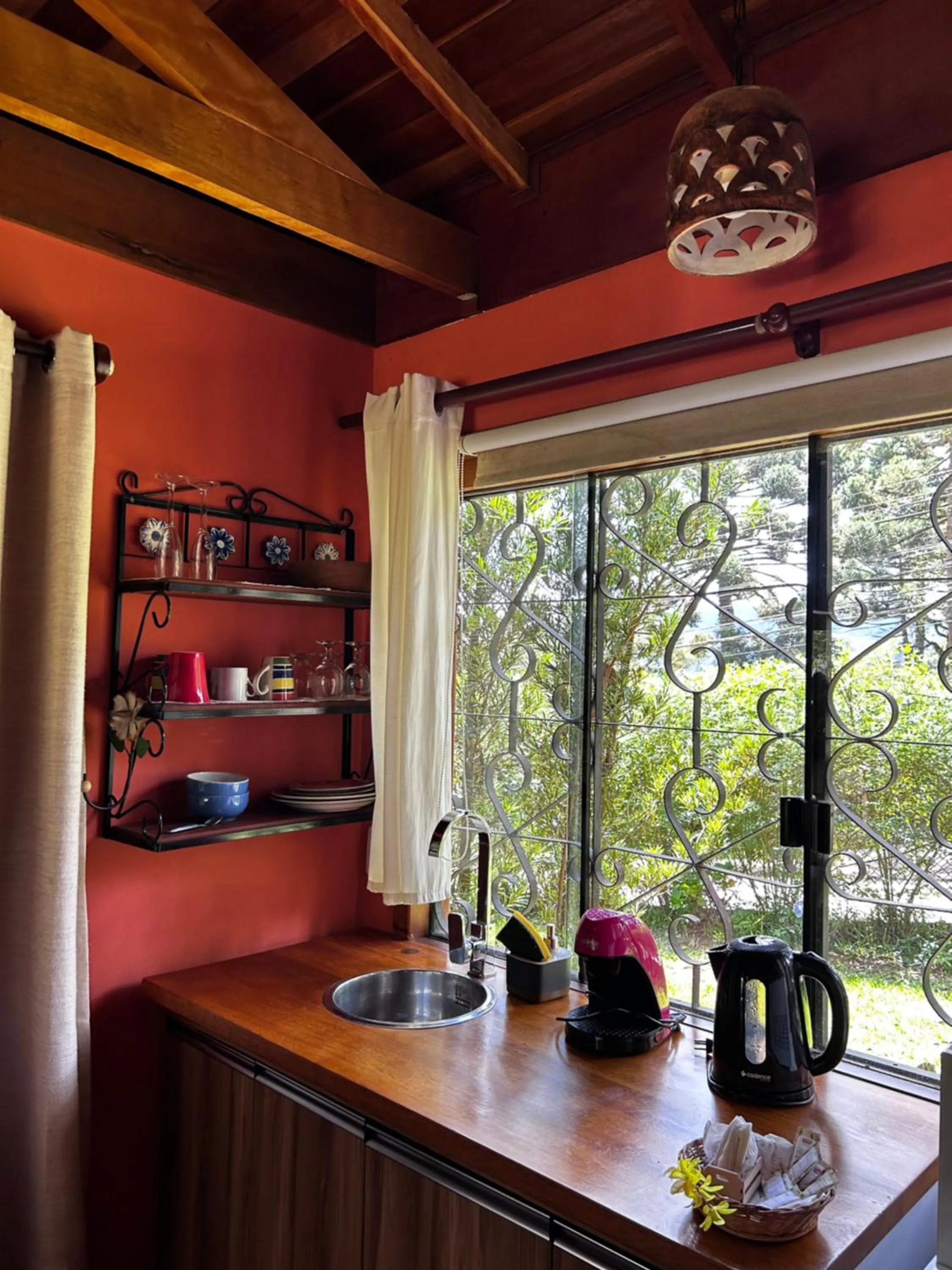 Kitchen or kitchenette in Chalés ANECUEM