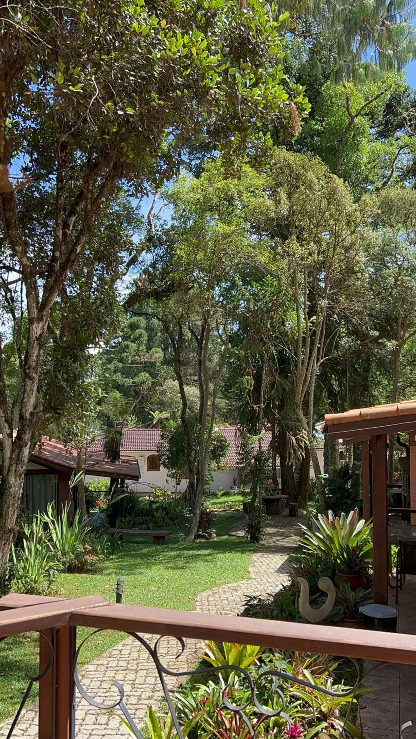Garden view in Chalés ANECUEM