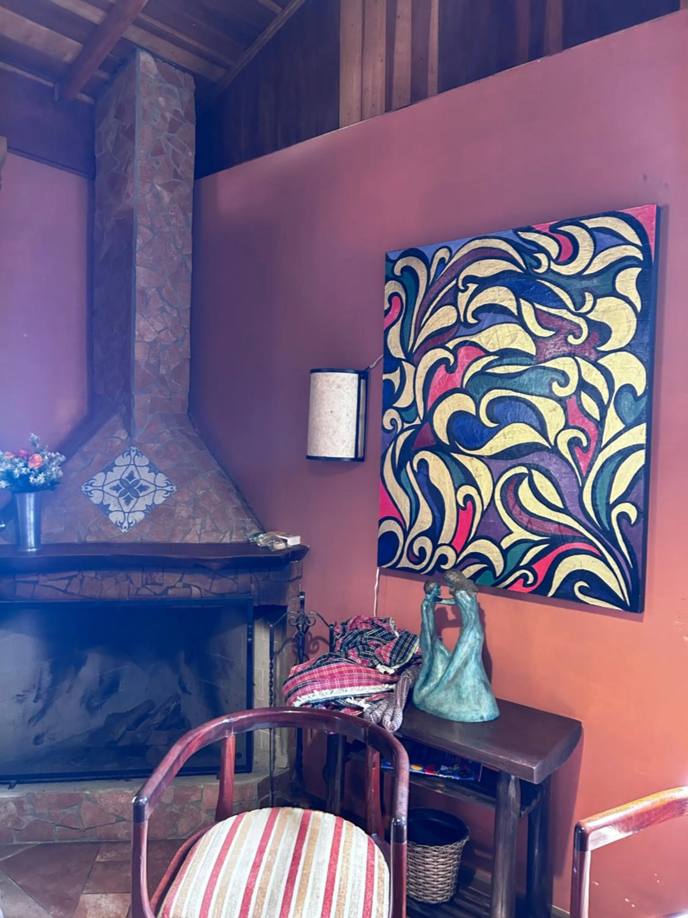 Decorative detail in Chalés ANECUEM