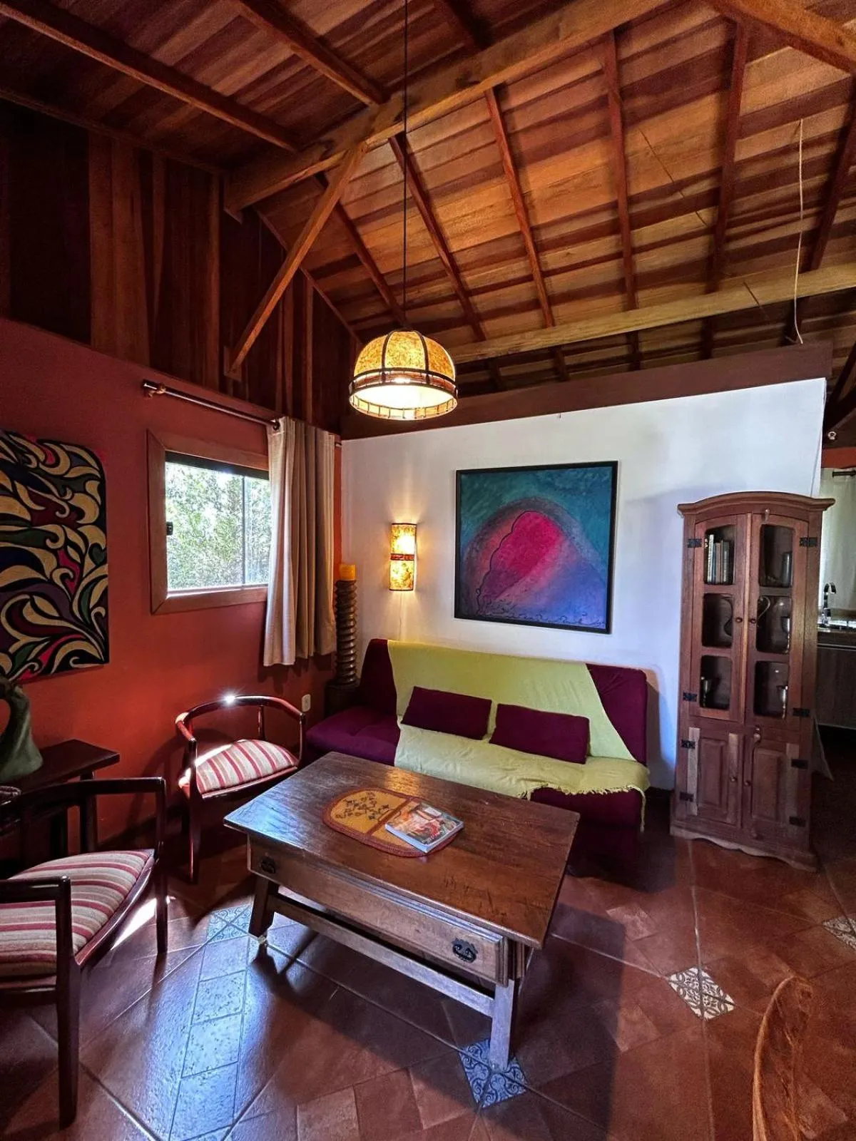 Living room in Chalés ANECUEM