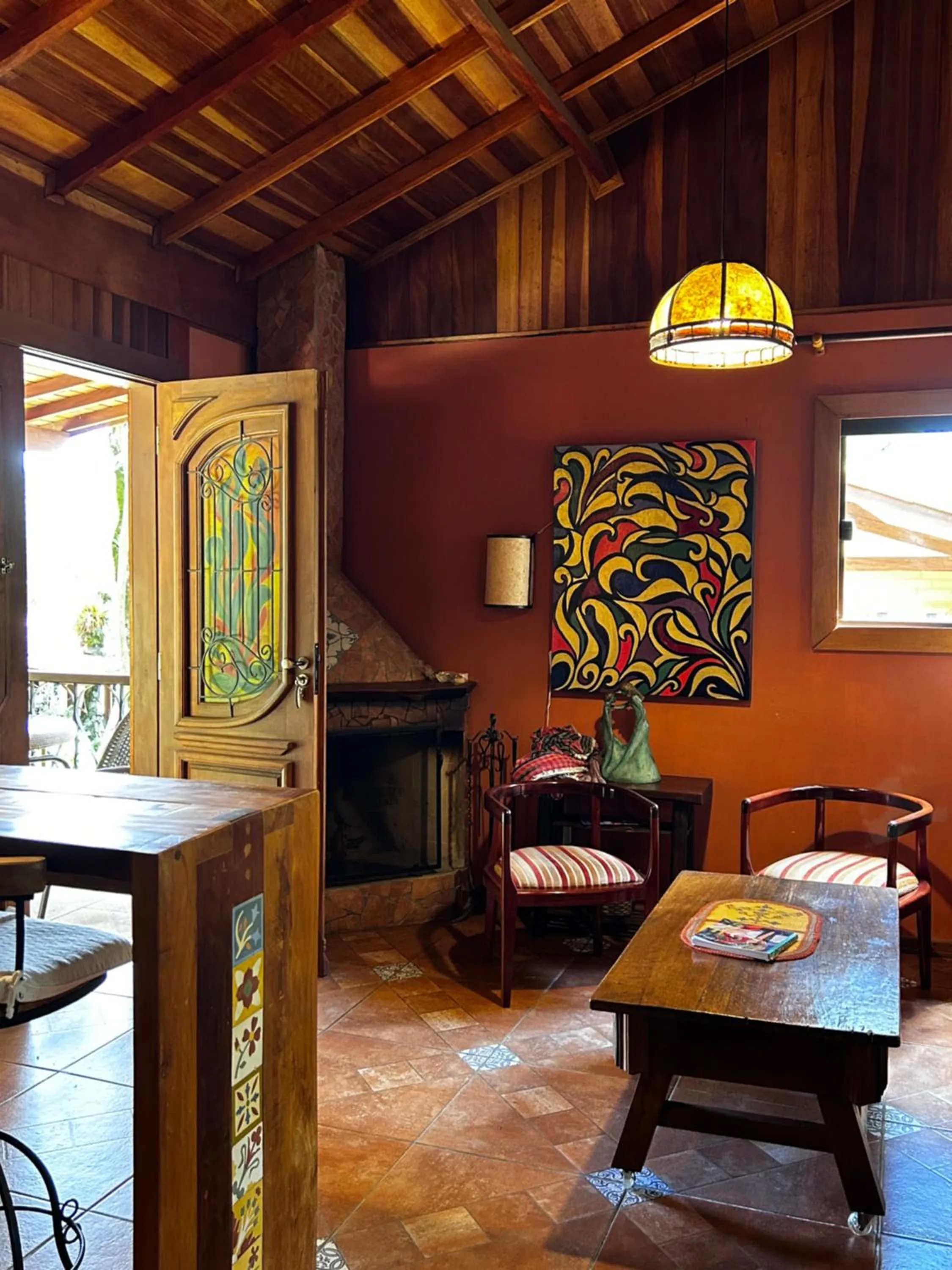 Seating area in Chalés ANECUEM