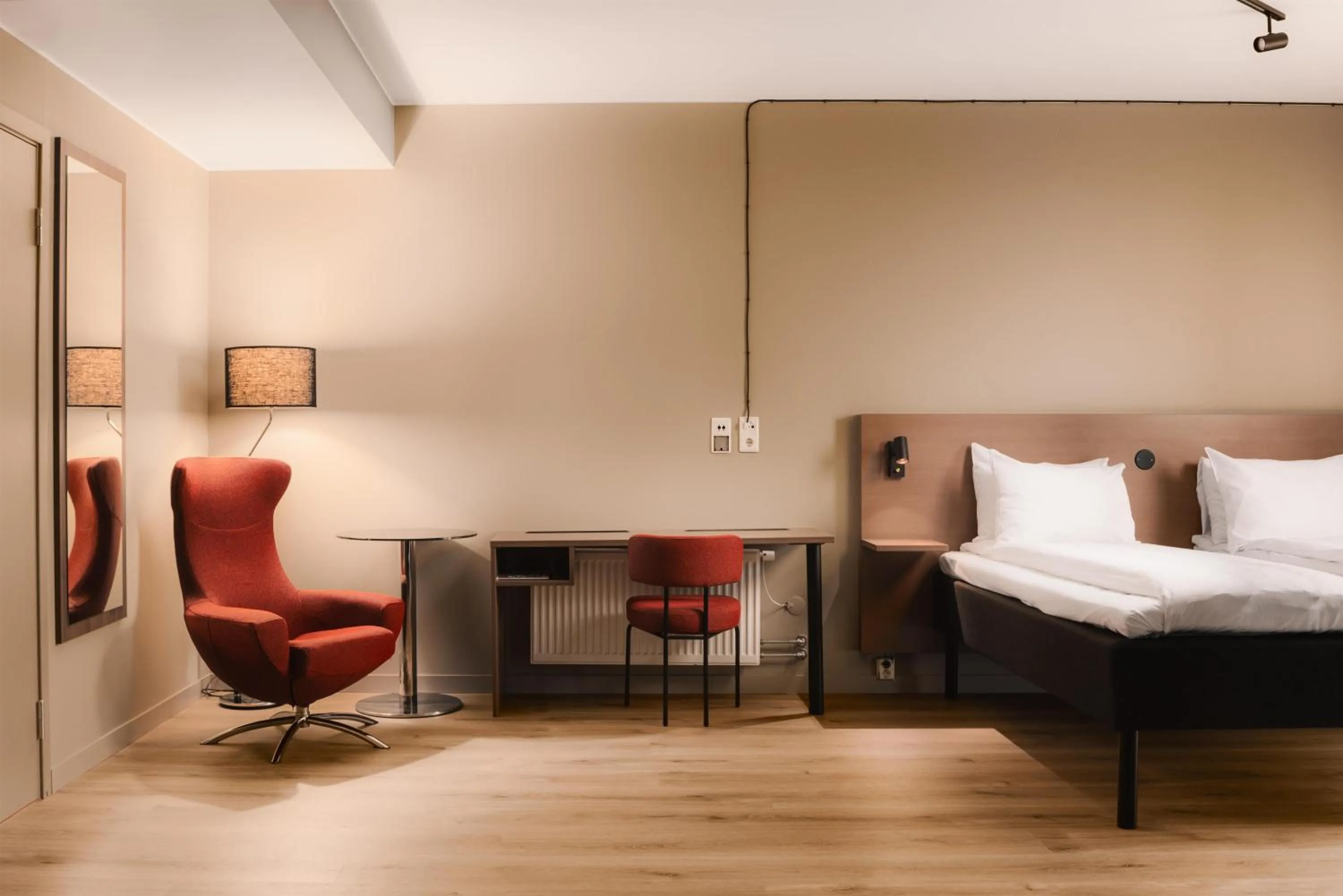 Photo of the whole room, Bed in Scandic Stavanger Airport