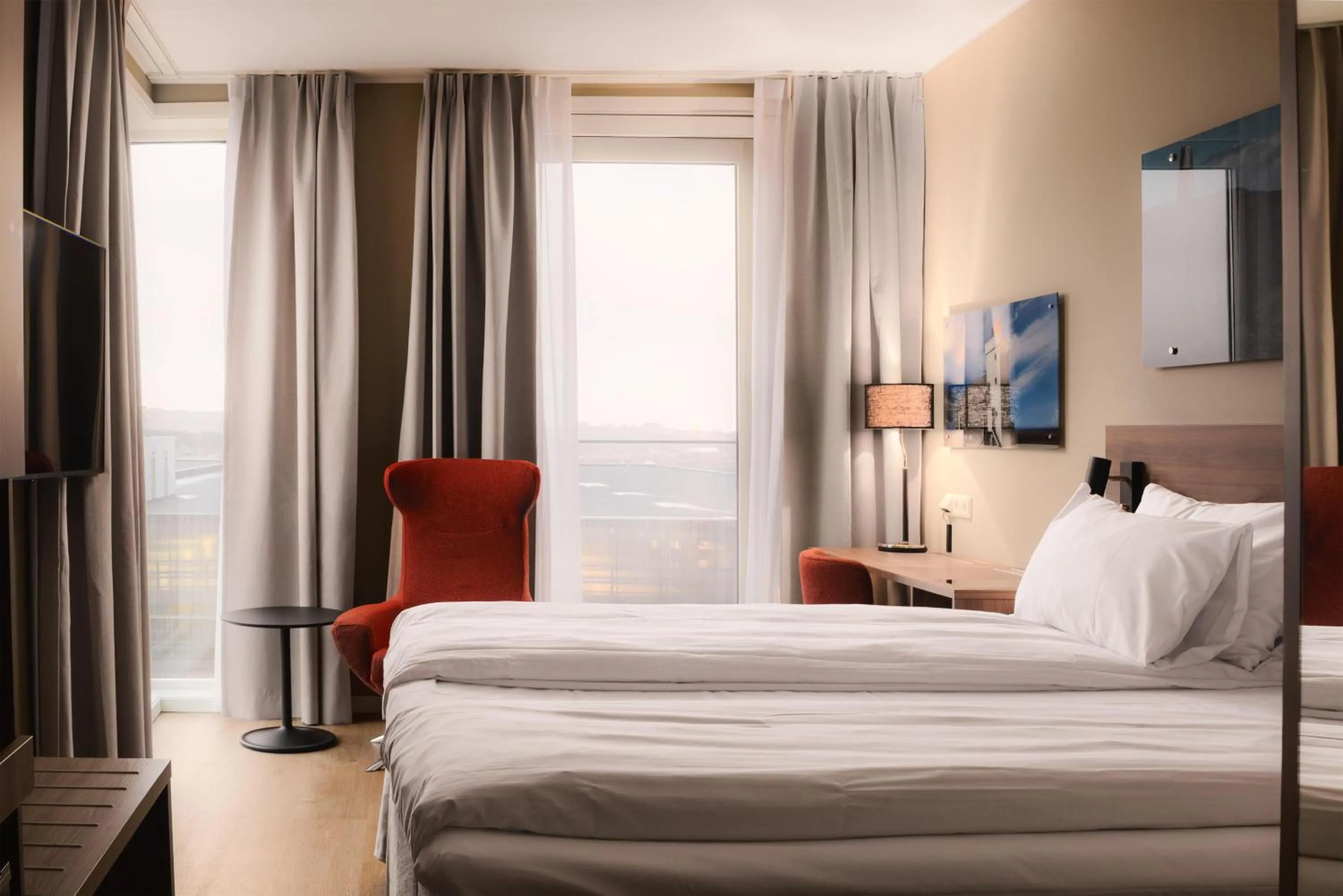 Bedroom, Bed in Scandic Stavanger Airport