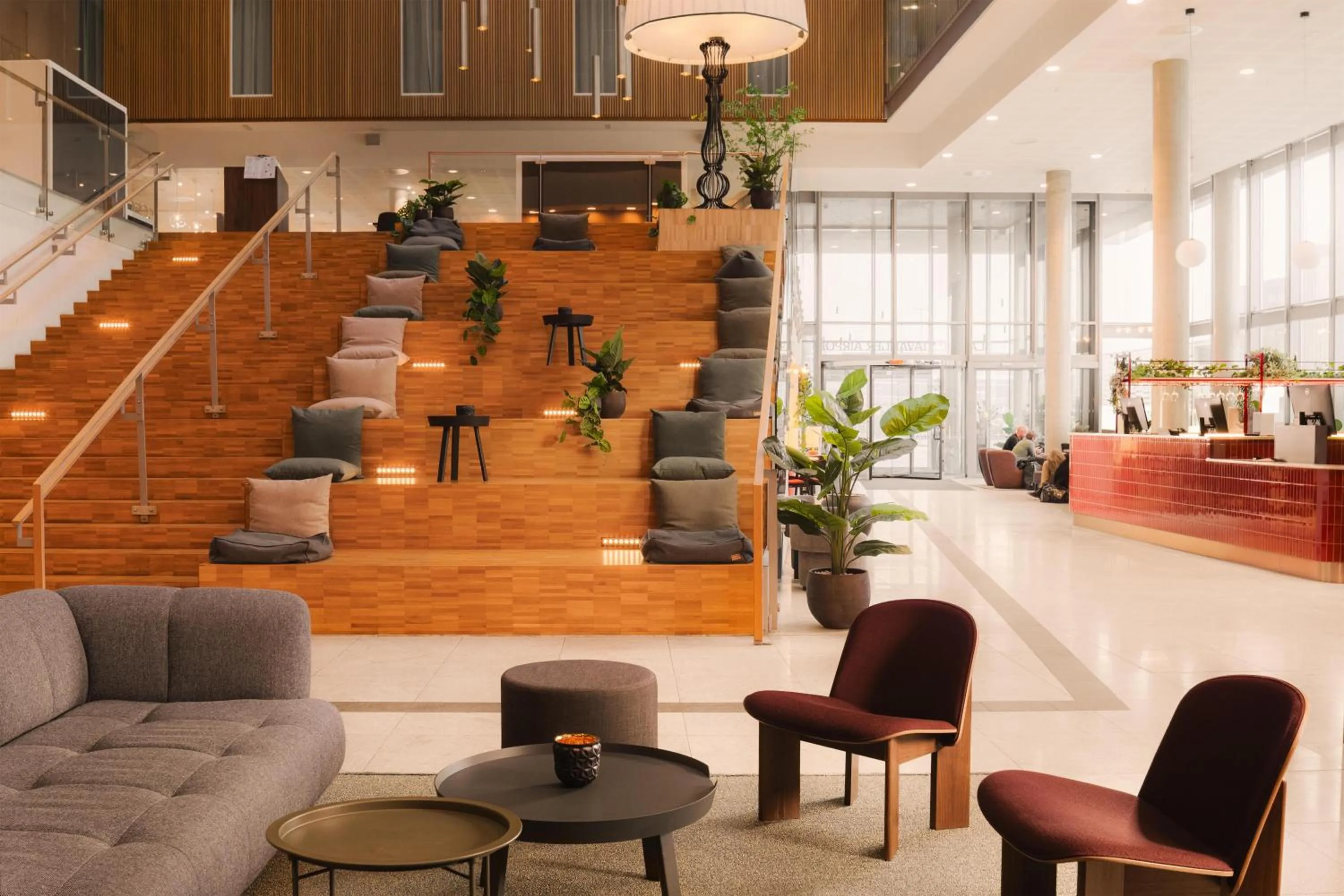 Lobby or reception in Scandic Stavanger Airport