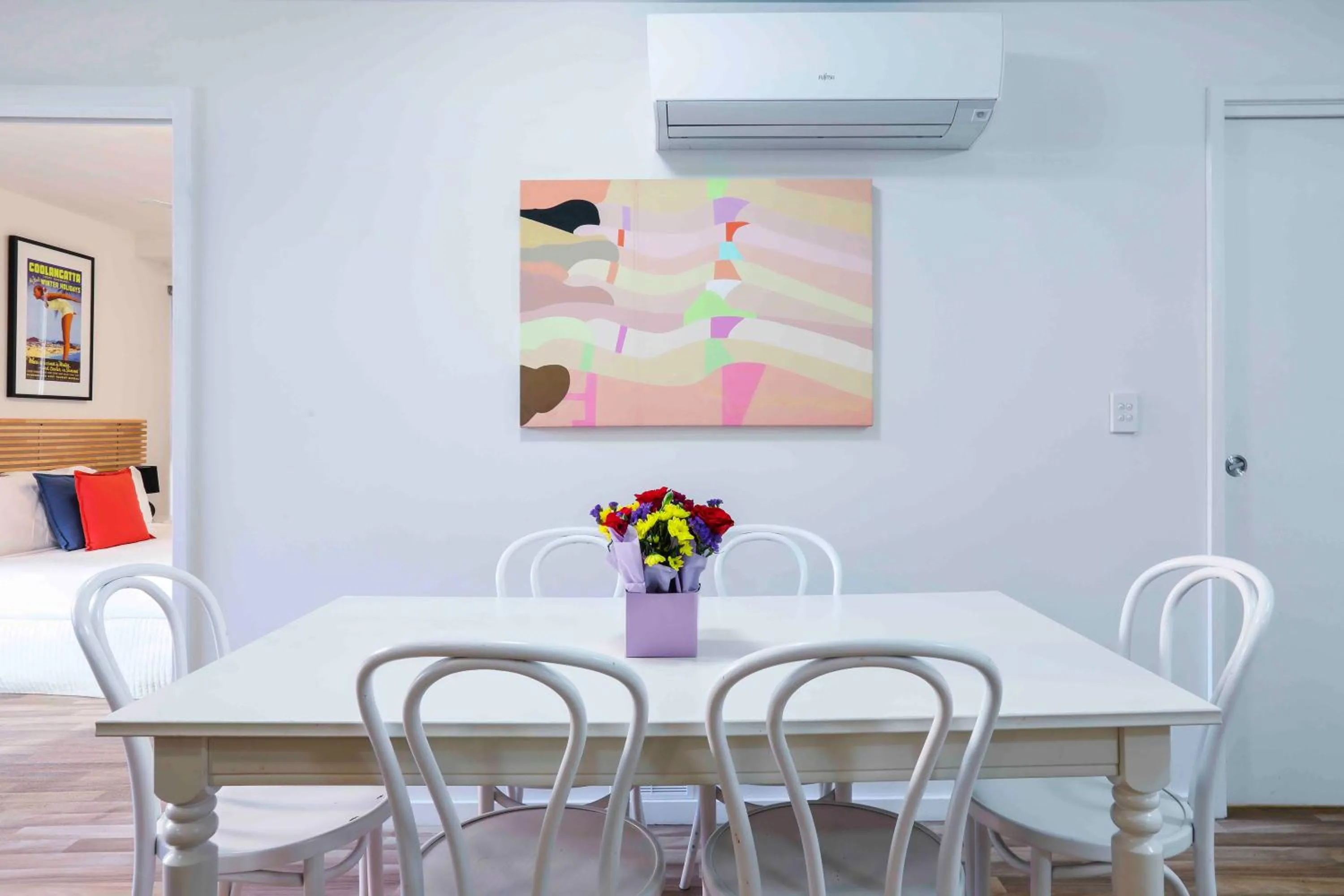 Living room in Sandbox Apartments