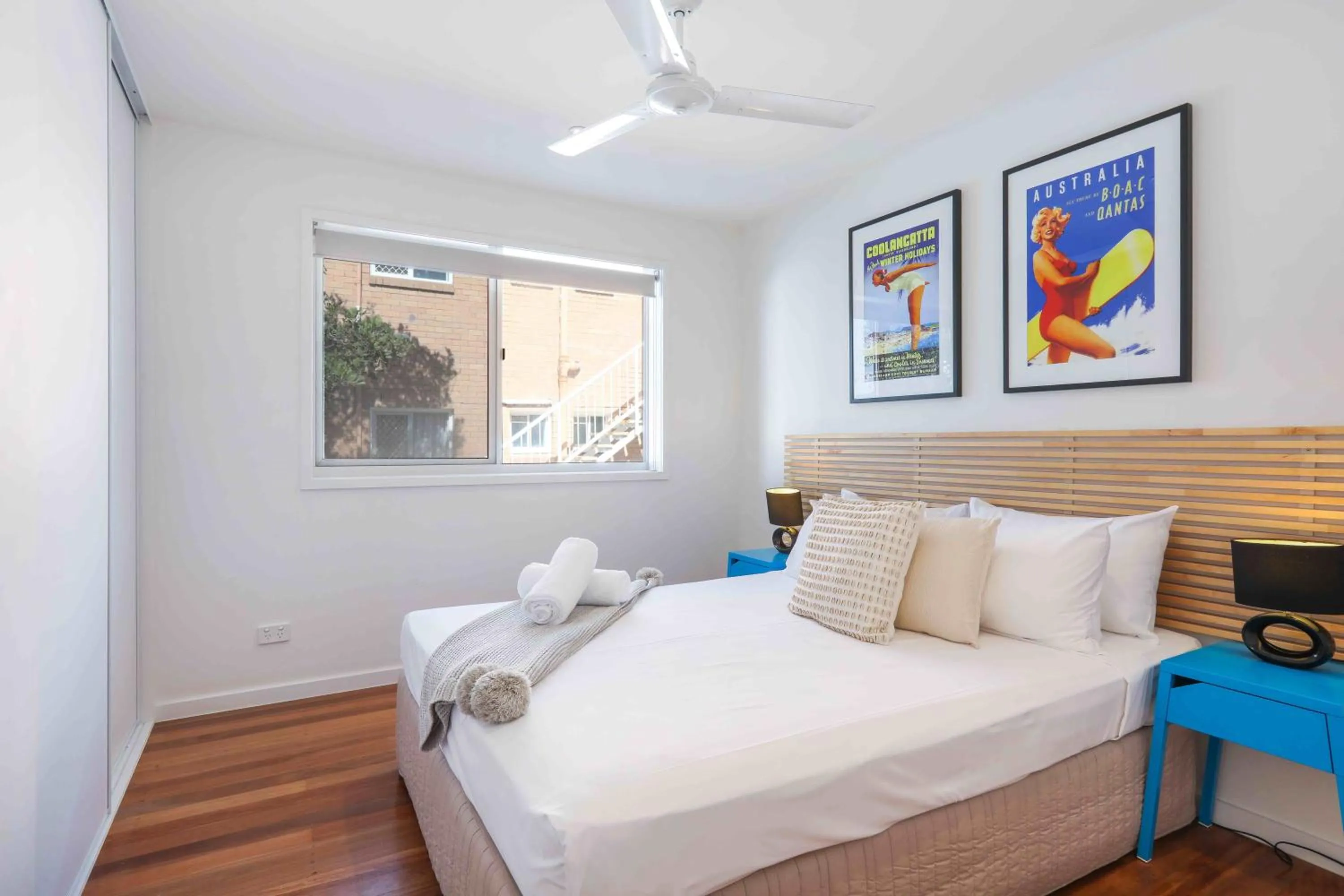 Bedroom, Bed in Sandbox Apartments