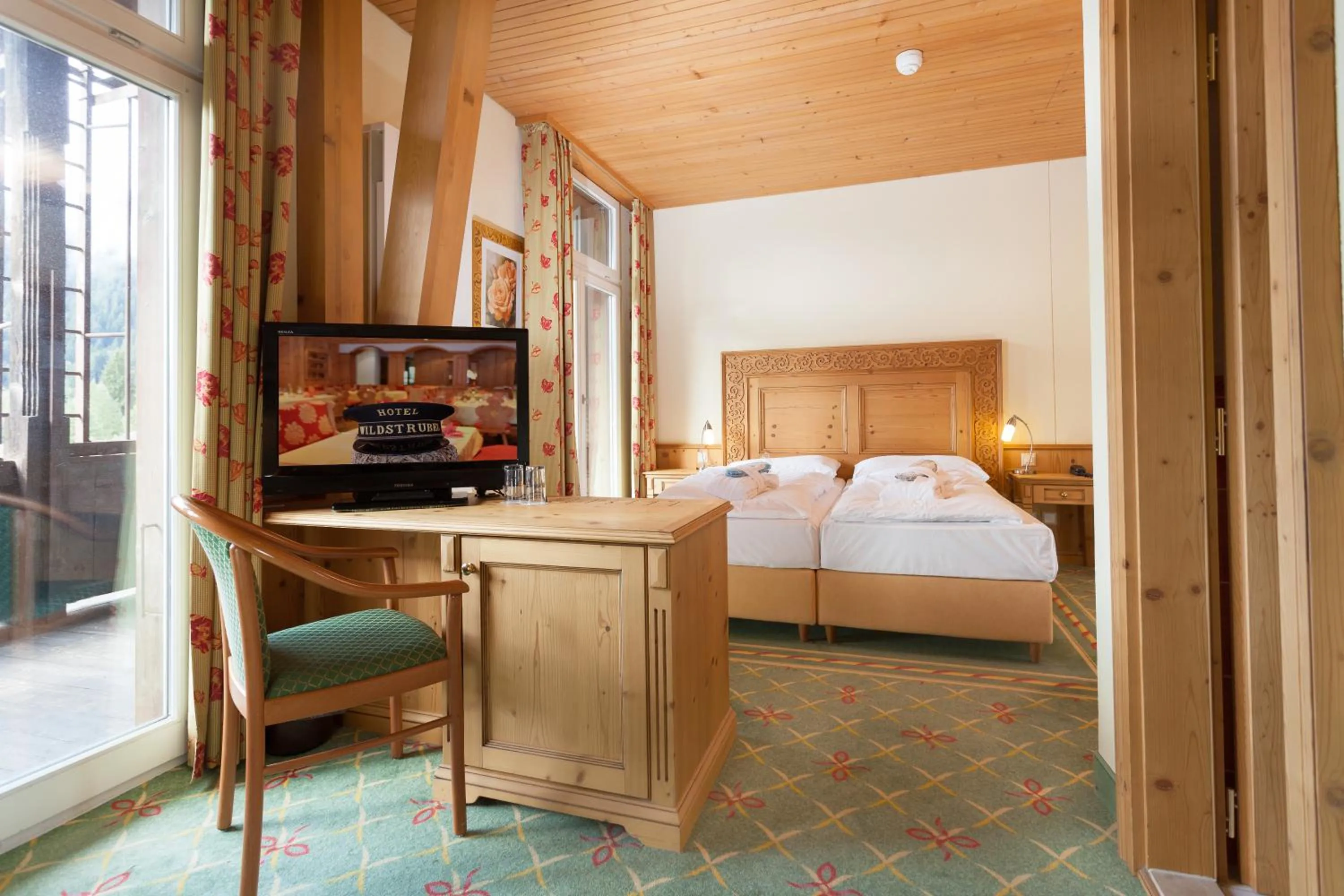 Bed in Sporthotel Wildstrubel