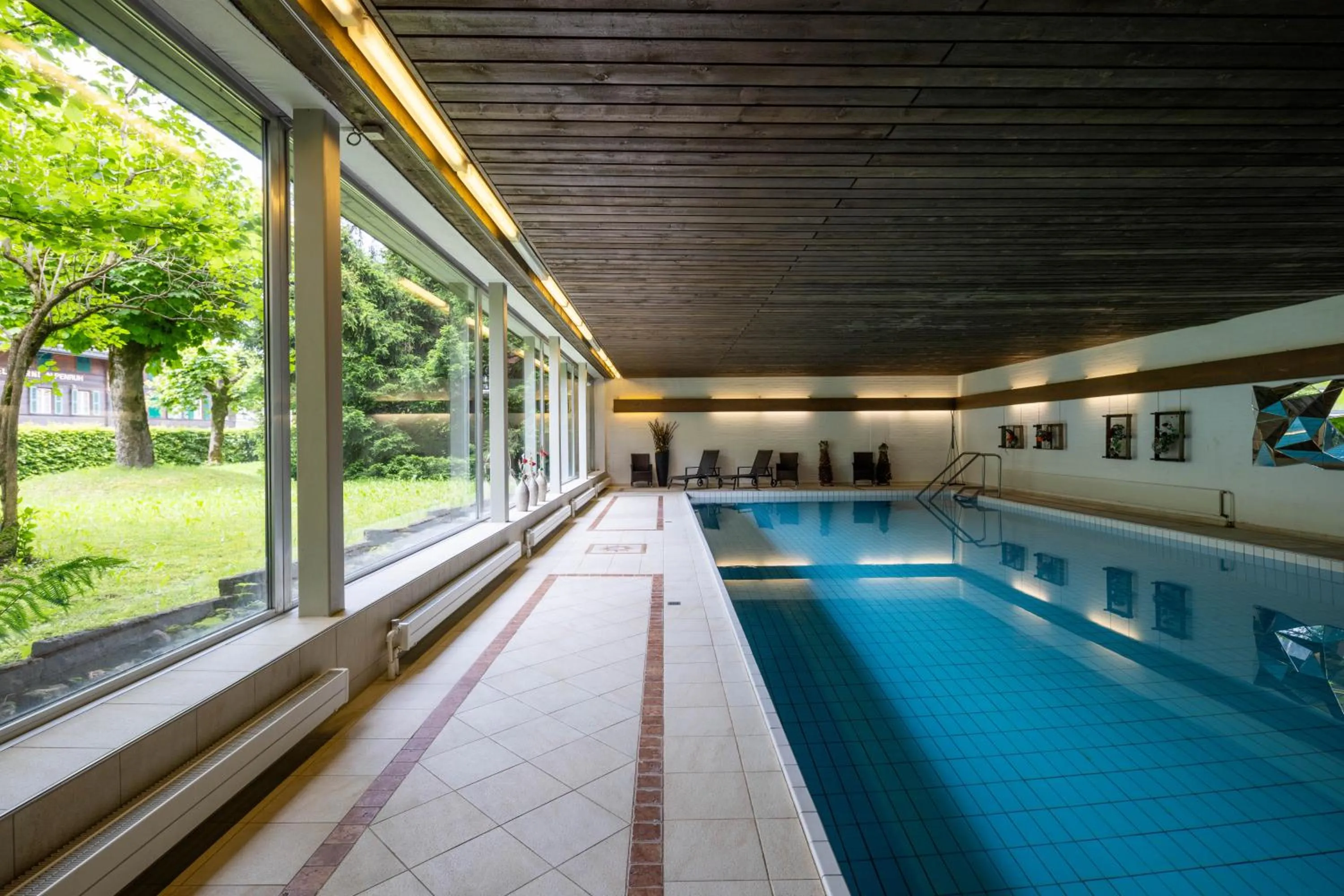 Swimming pool in Sporthotel Wildstrubel