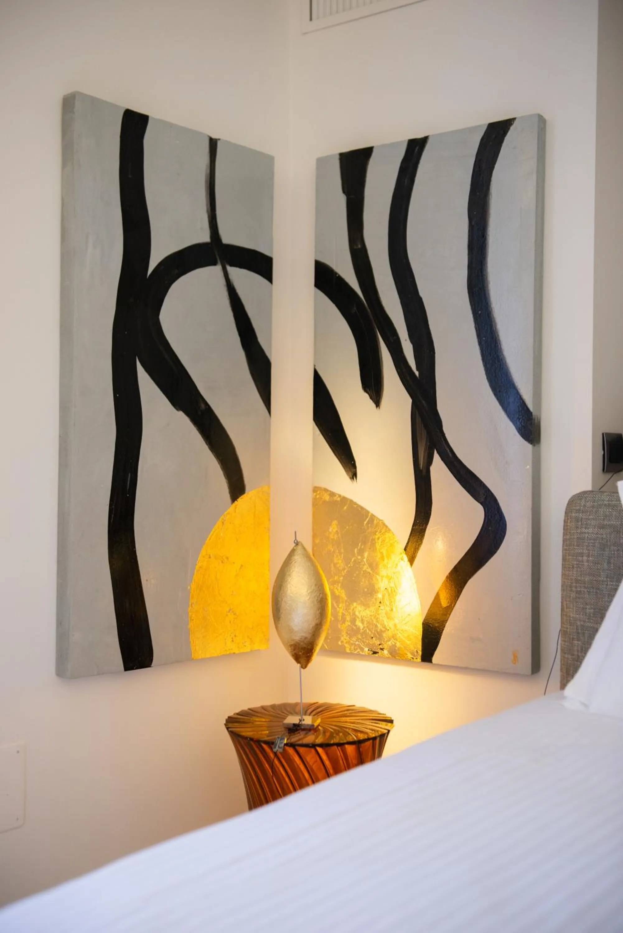 Decorative detail, Bed in Le Funi Hotel