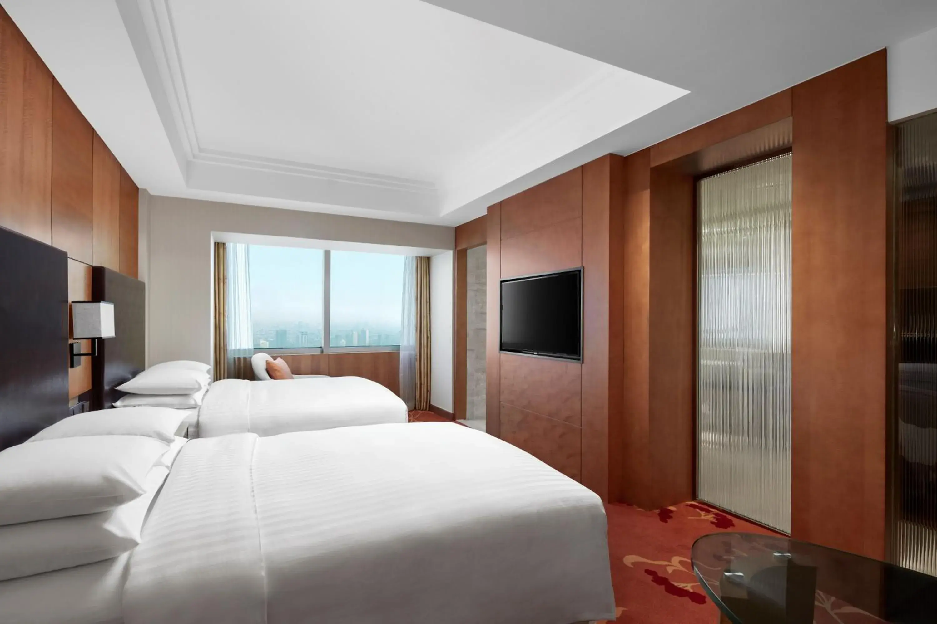 Premier Twin Room in Suzhou Marriott Hotel Premier Twin Room in Suzhou Marriott Hotel