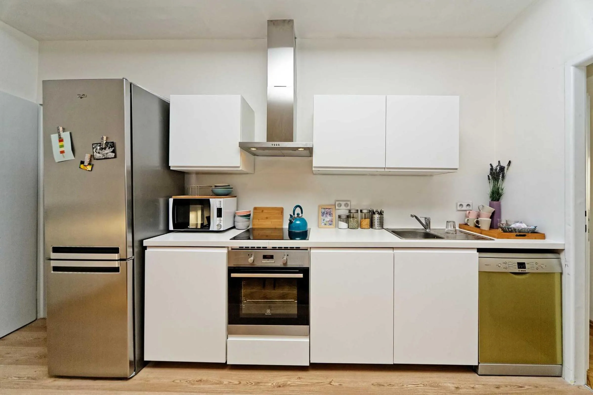 Kitchen or kitchenette in Apartments Stepanska 36