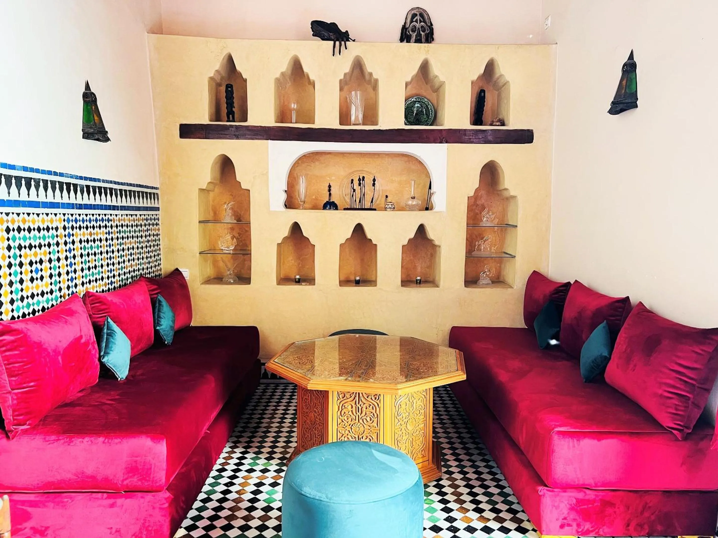 Dining area in Riad Zitouna
