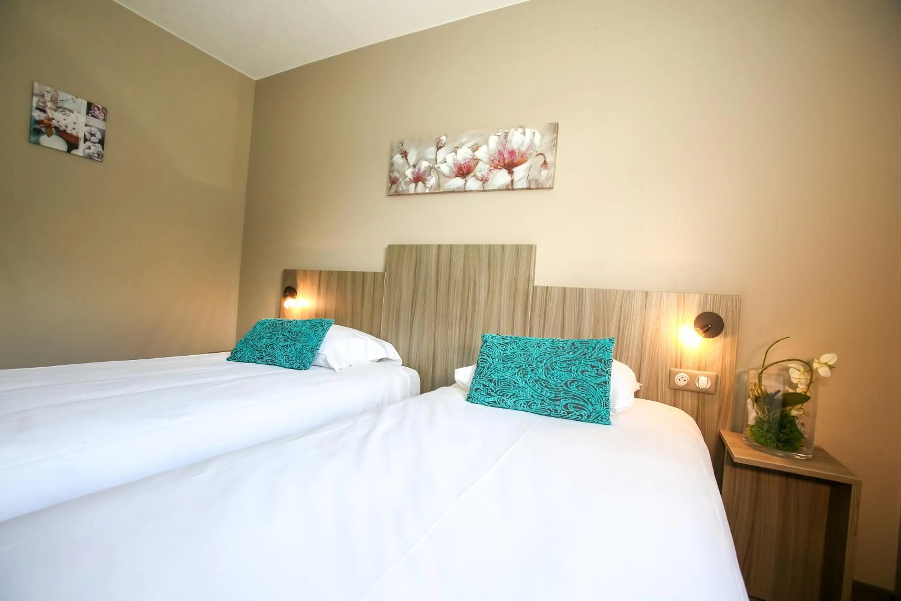 Bed in Hotel Ecluse 34