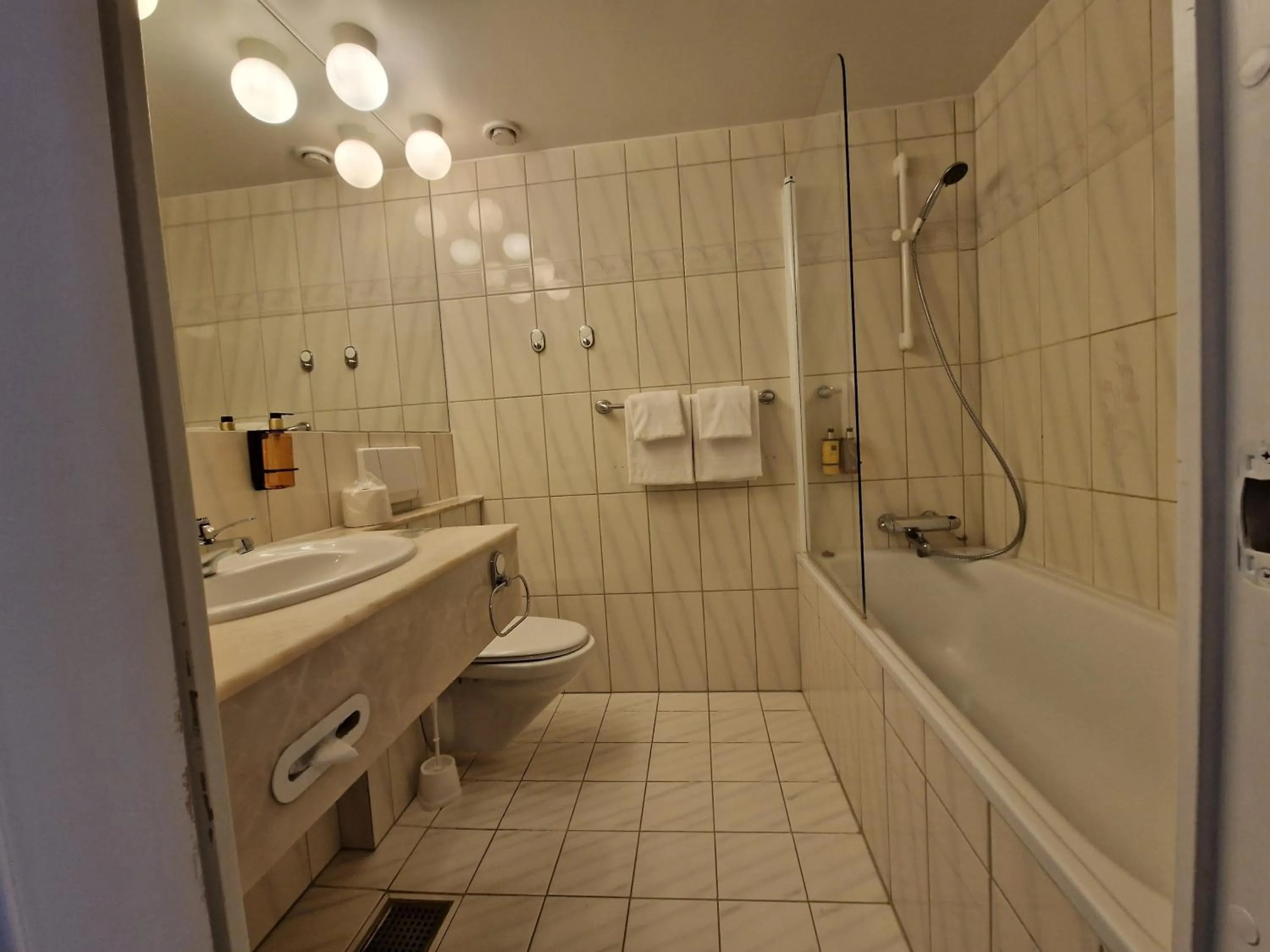 Shower in Dr. Holms Hotel