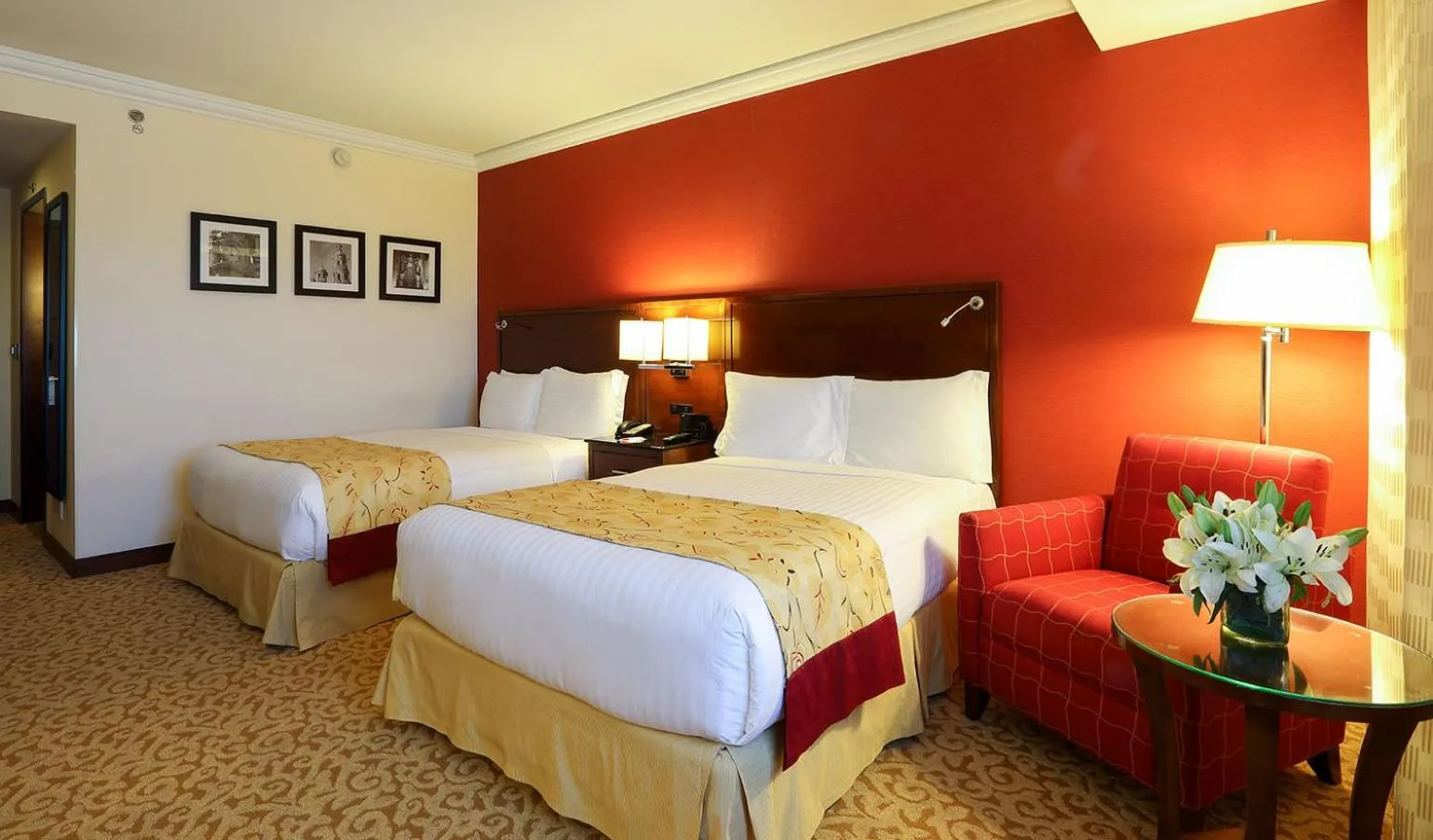 Bed in Aguascalientes Marriott Hotel