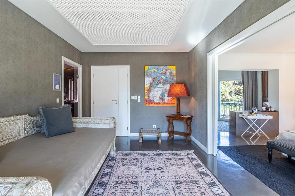 Seating area, Bed in Kochab Comporta