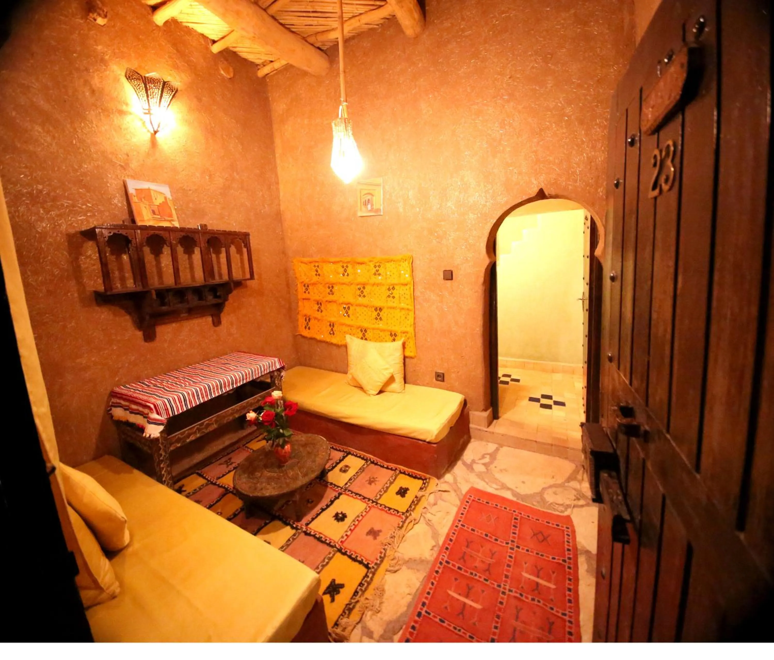 Bed in Riad Maktoub