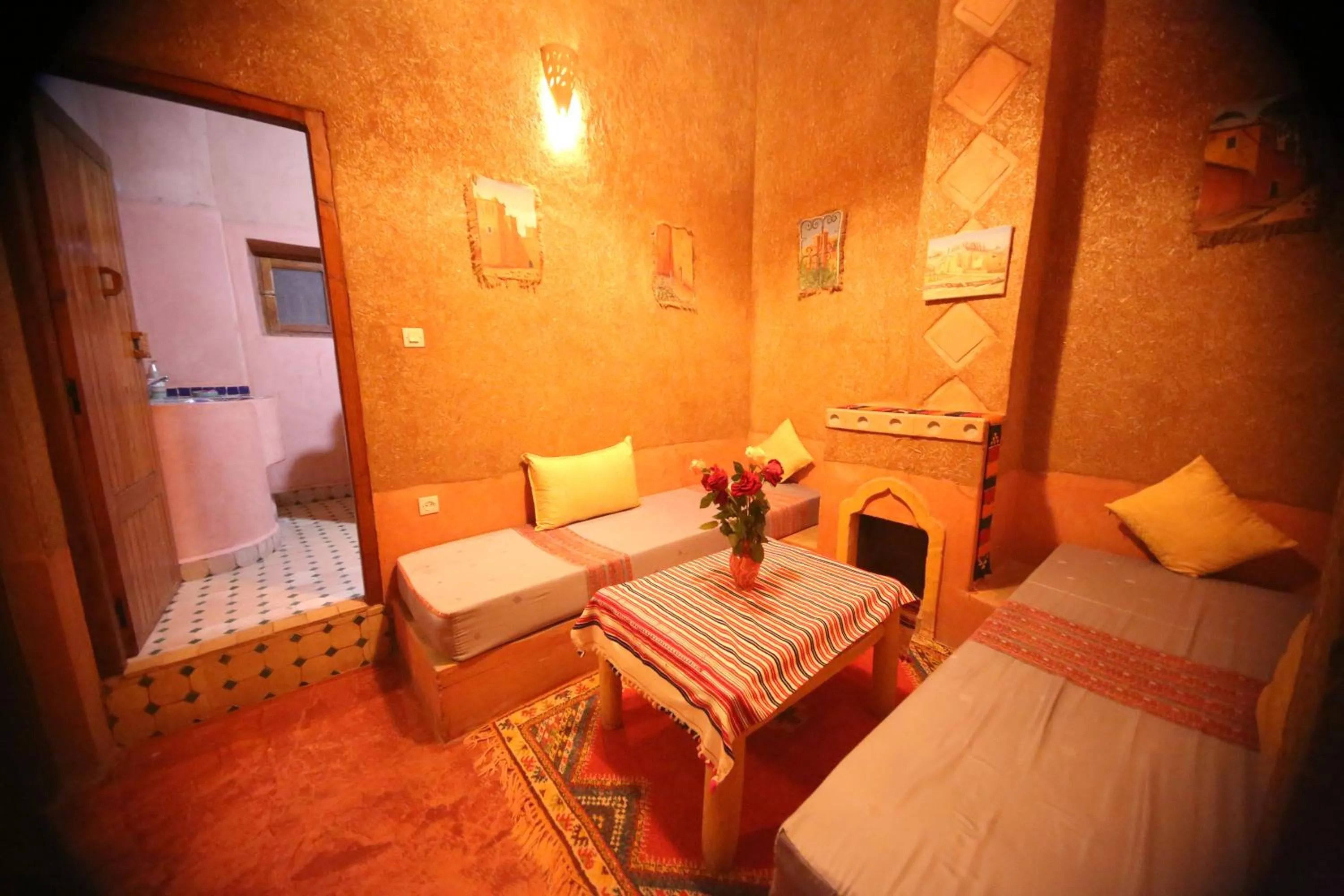 Bed in Riad Maktoub