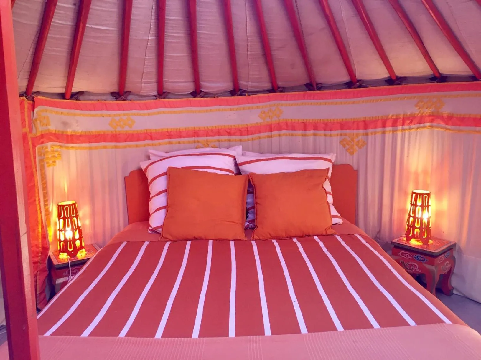 Bed in Yourte mongole