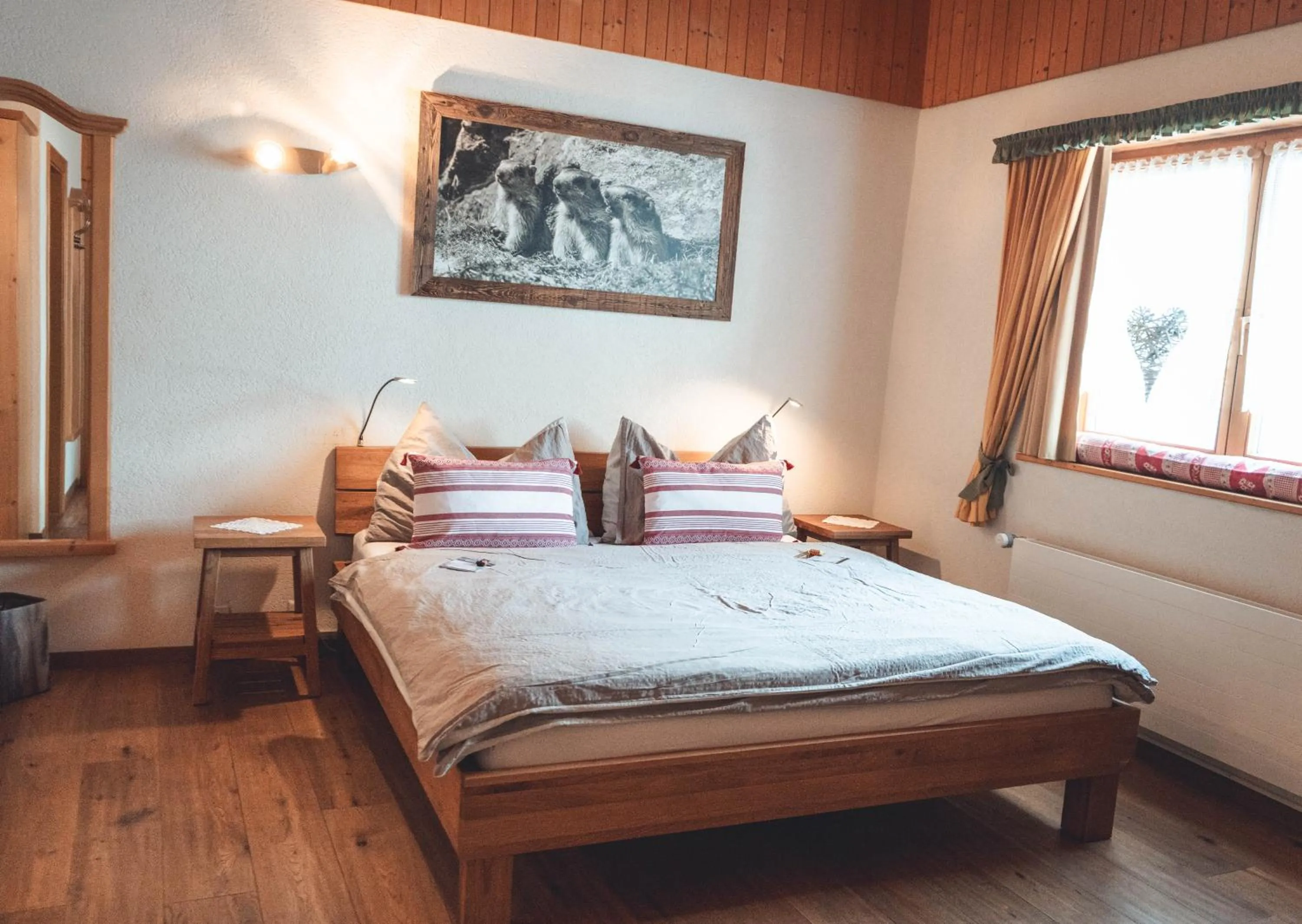 Photo of the whole room, Bed in Alpenhotel zur Wildi Lauchernalp