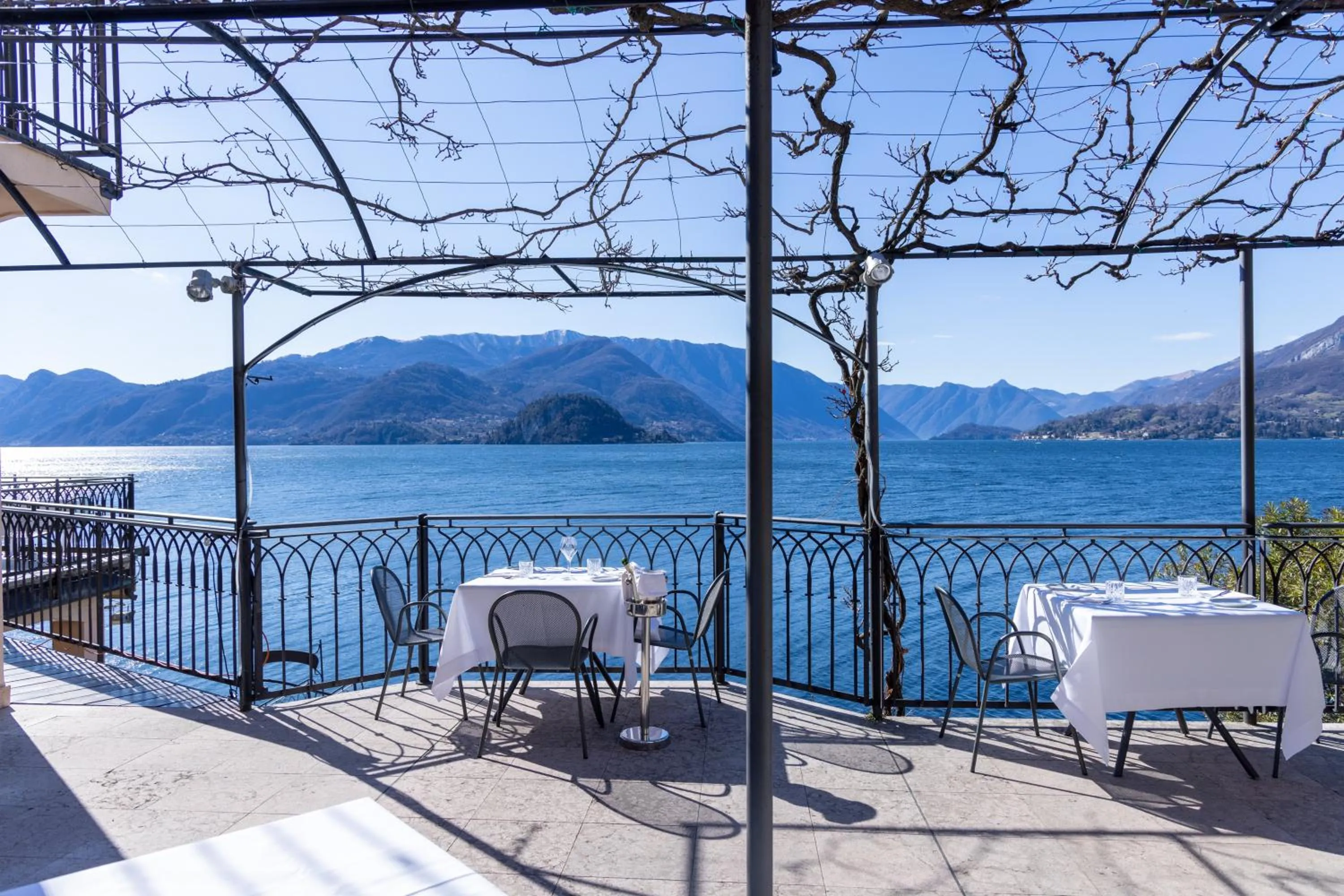 Dining area in Hotel du Lac Varenna