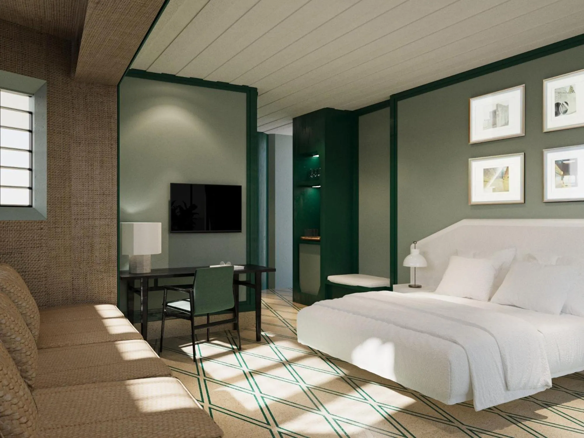 Bedroom, Bed in Hotel du Lac Varenna