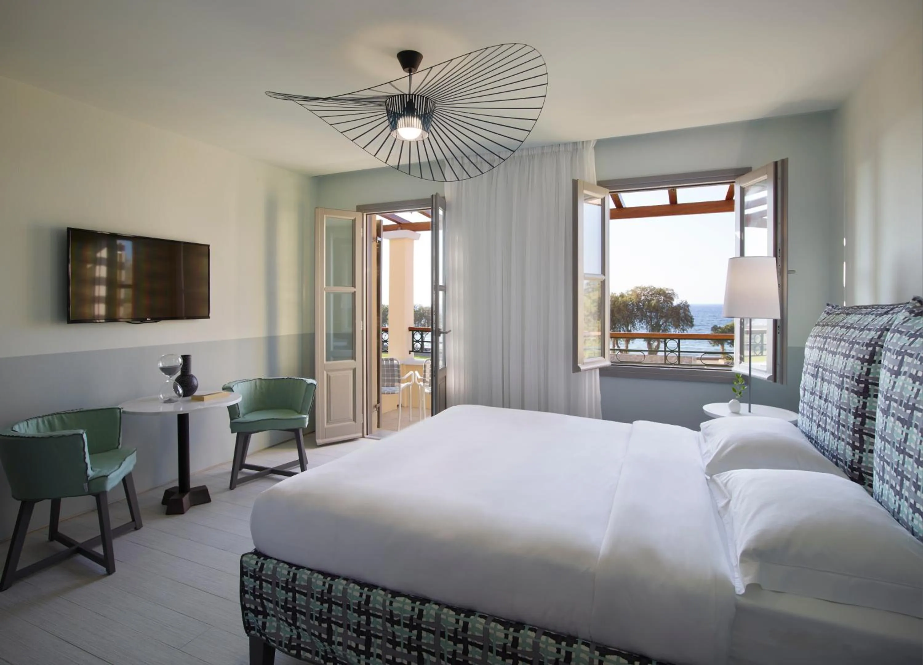 View (from property/room), Bed in Kalimera Kriti Hotel & Village Resort