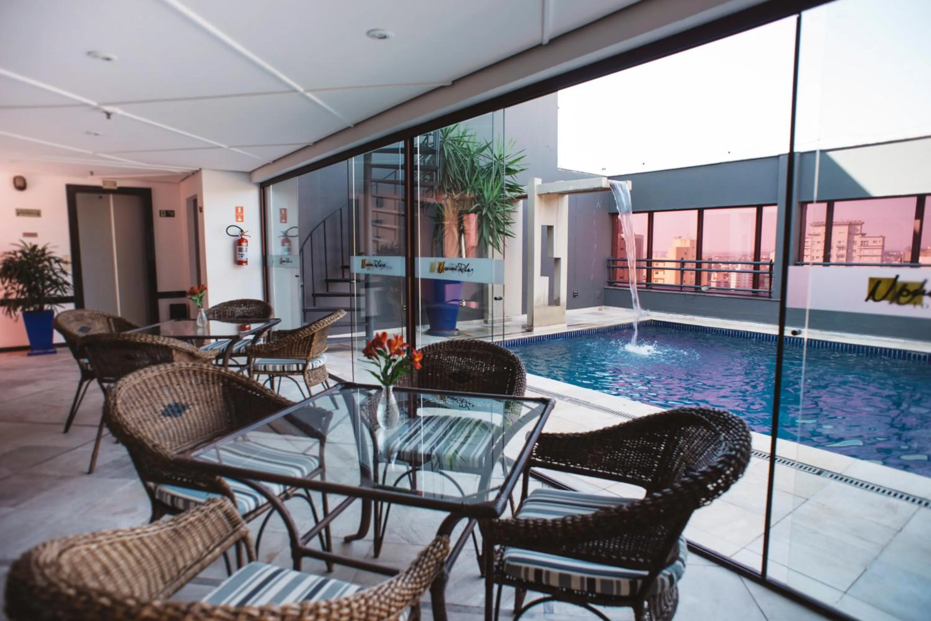 Balcony/Terrace in Hotel Golden Park Campinas Cambuí By Nacional Inn
