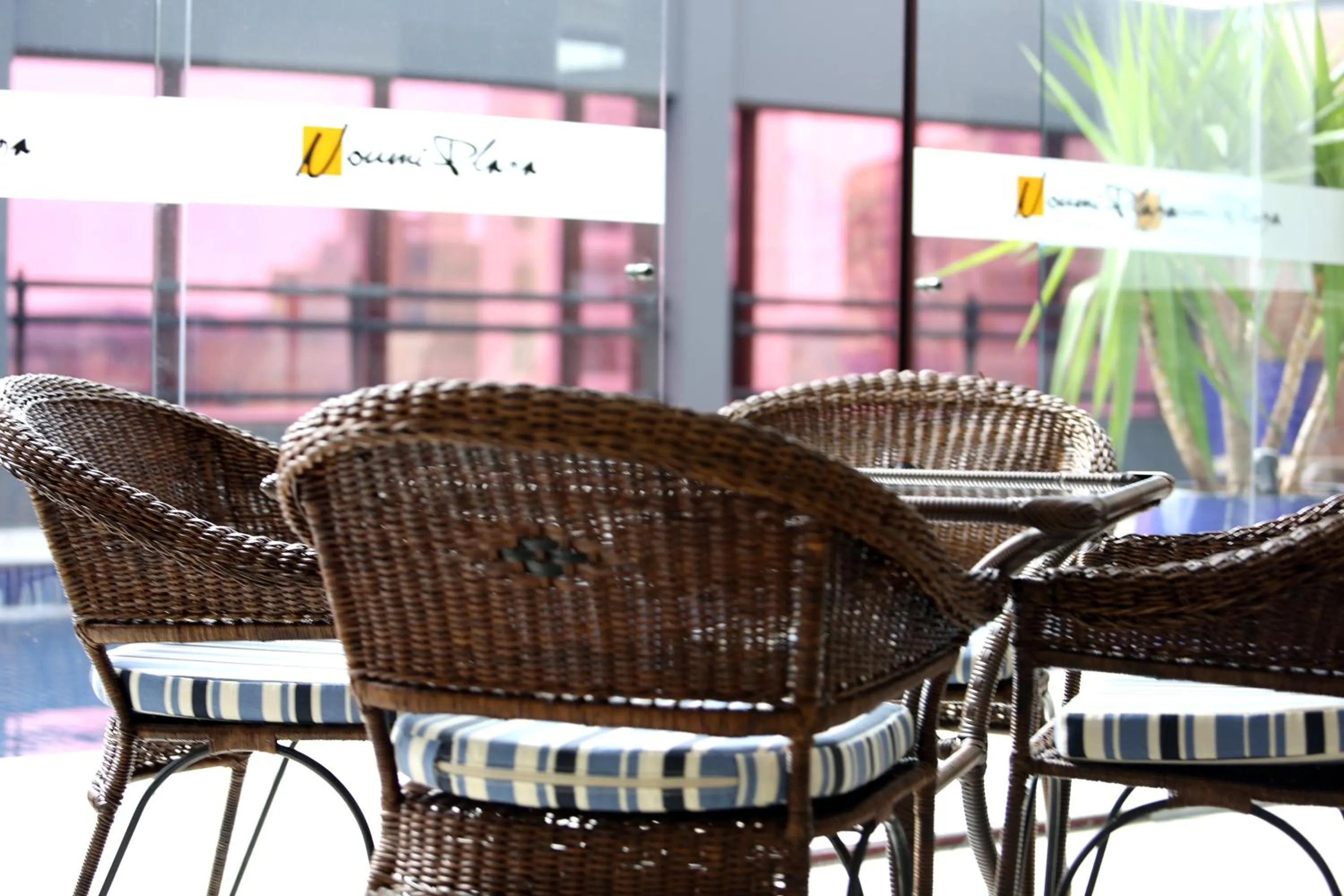 Balcony/Terrace in Hotel Golden Park Campinas Cambuí By Nacional Inn