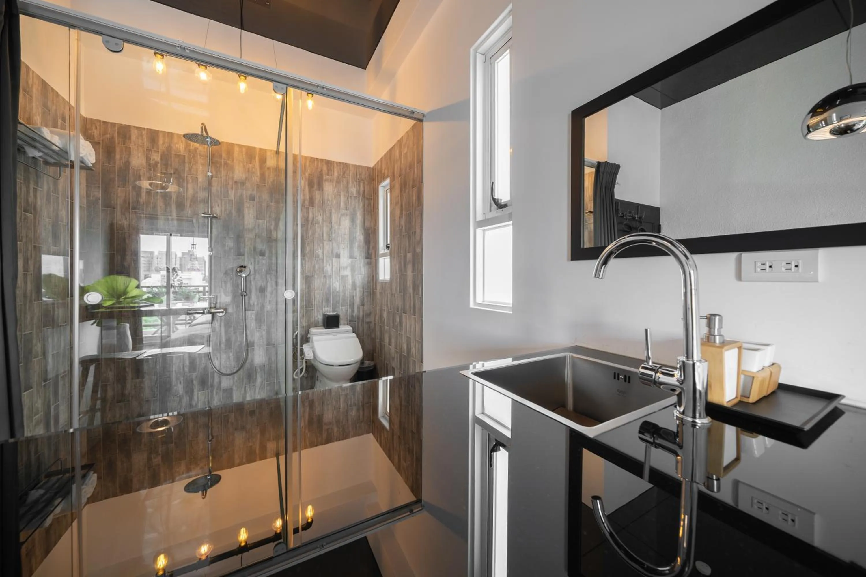 Bathroom in Color Coral Boutique Hotel