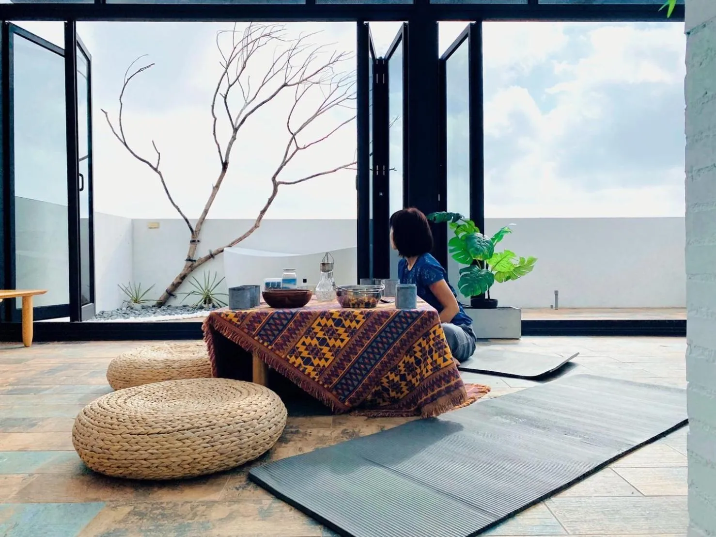 Patio in Color Coral Boutique Hotel