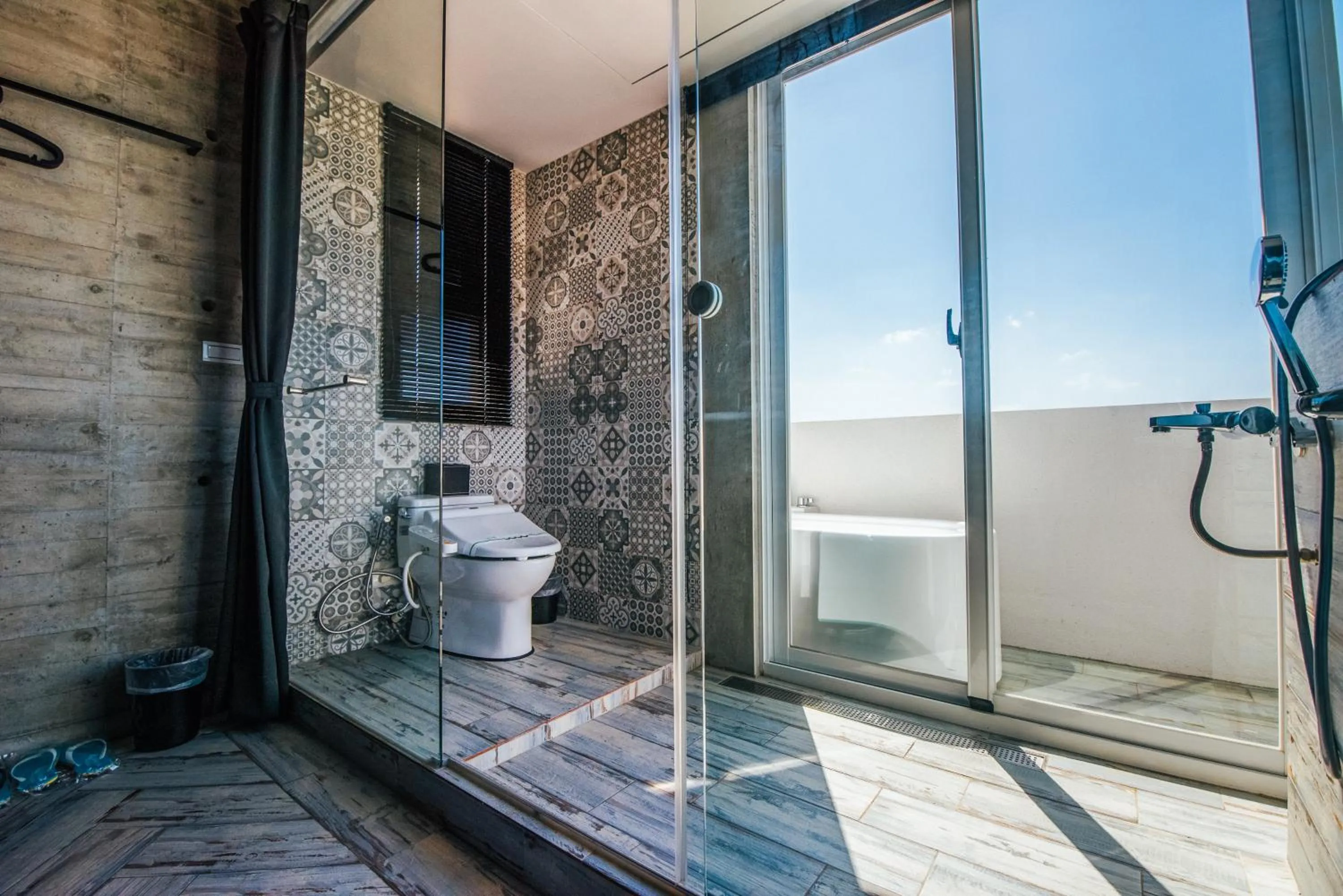 Bathroom in Color Coral Boutique Hotel