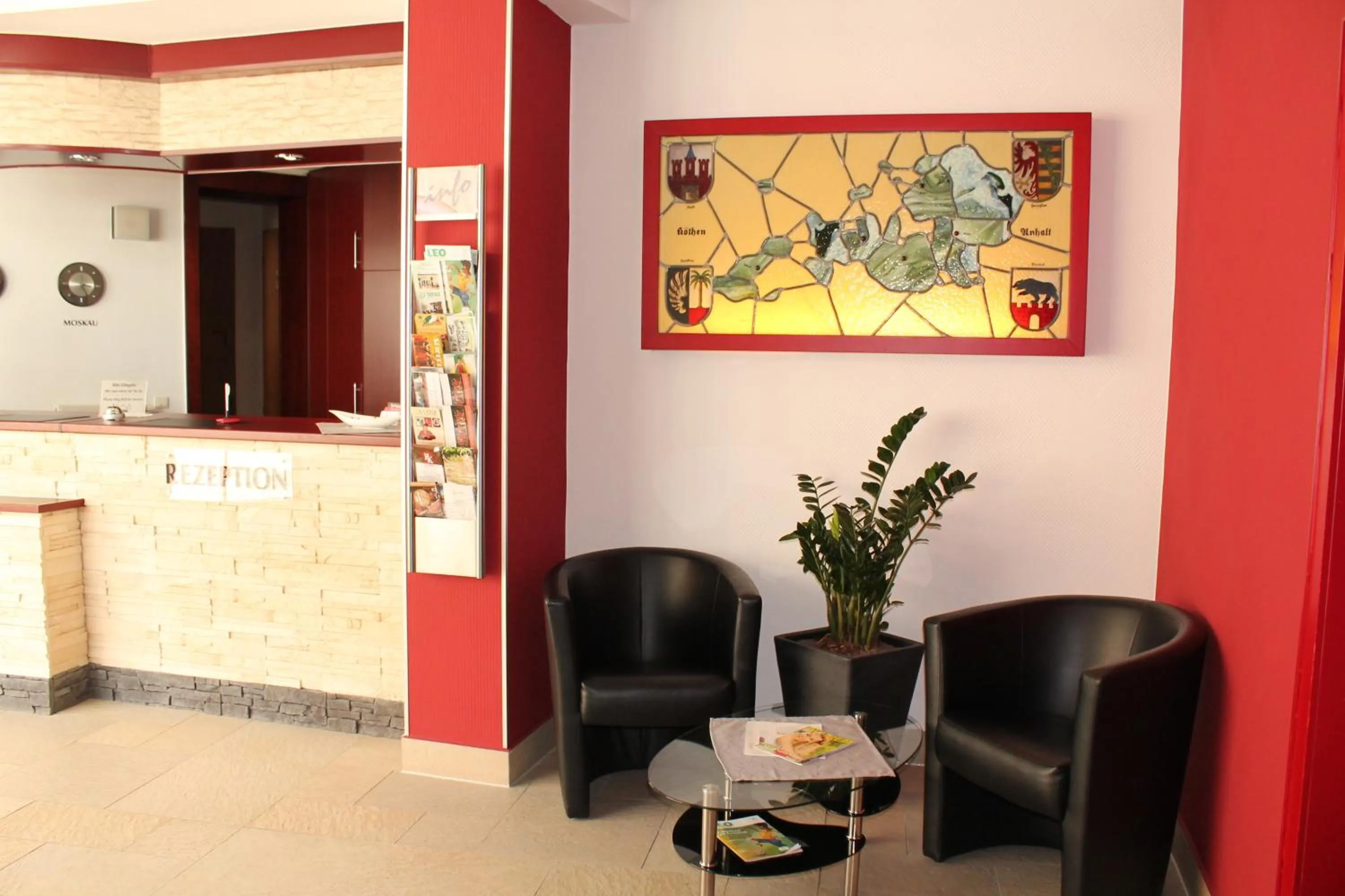 Lobby or reception in Hotel Anhalt