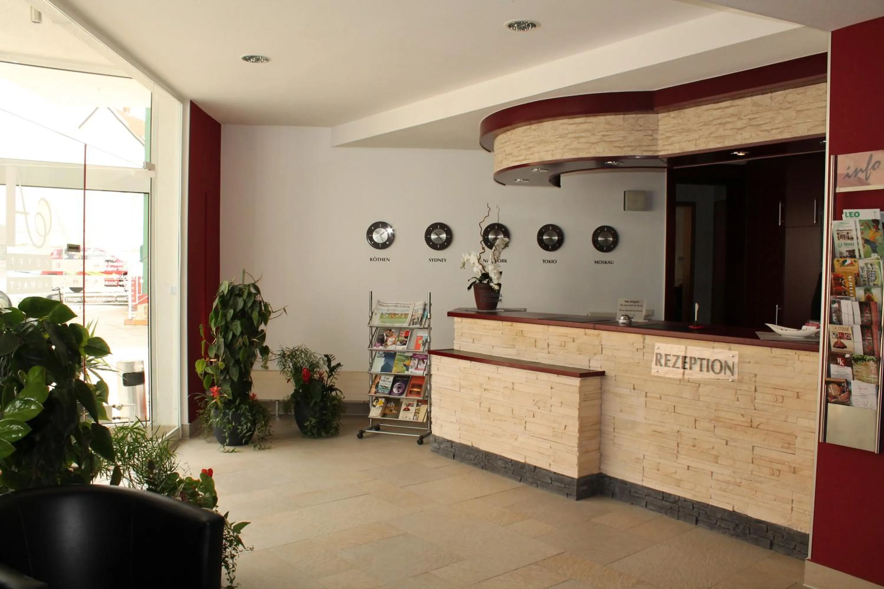 Lobby or reception in Hotel Anhalt