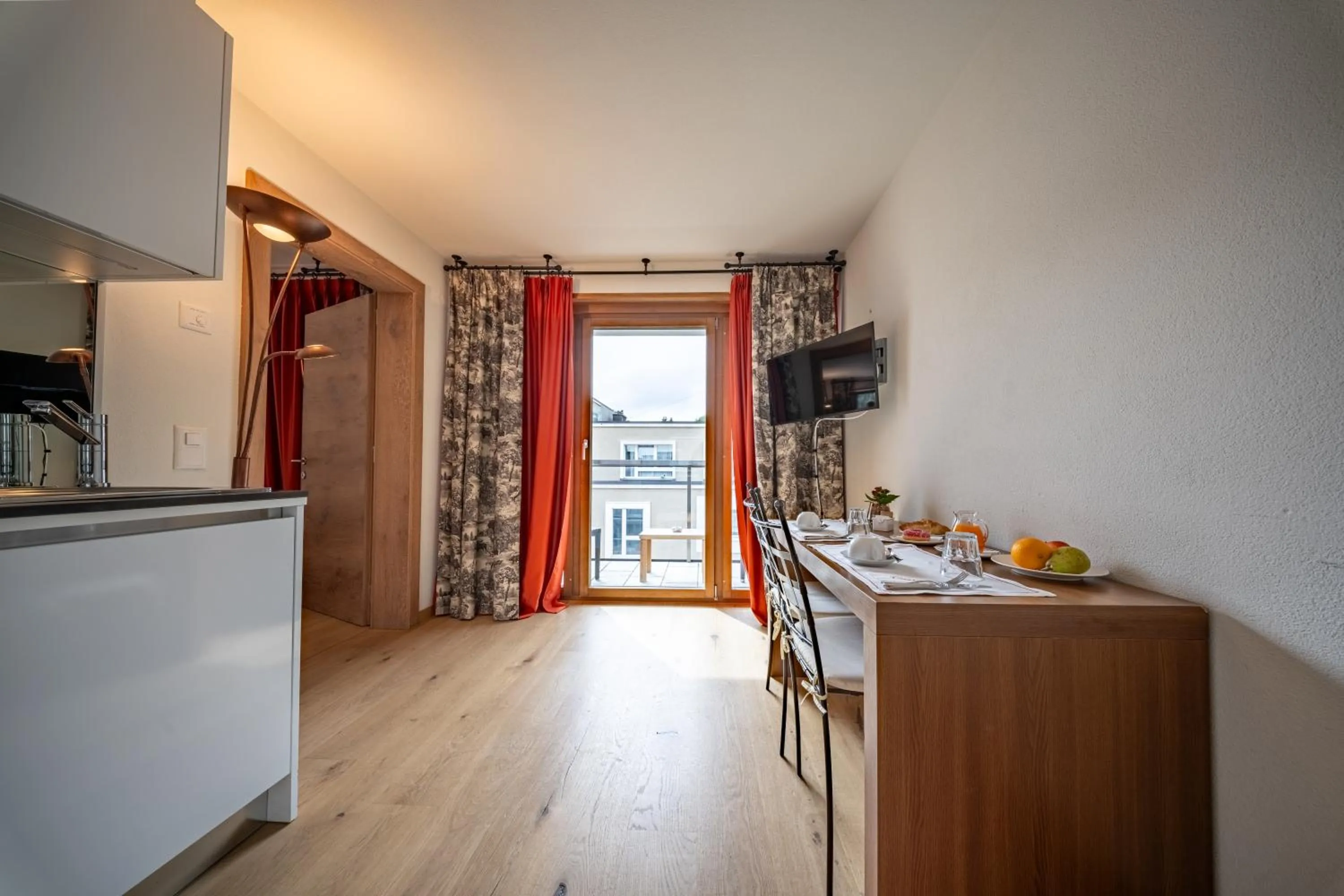 Kitchen or kitchenette in Hotel Piz St. Moritz