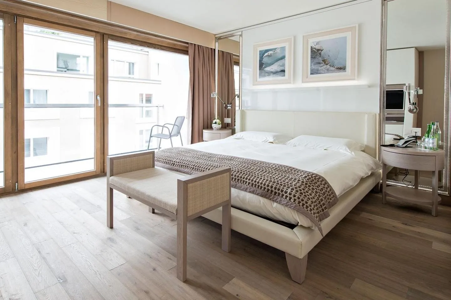 Bed in Hotel Piz St. Moritz