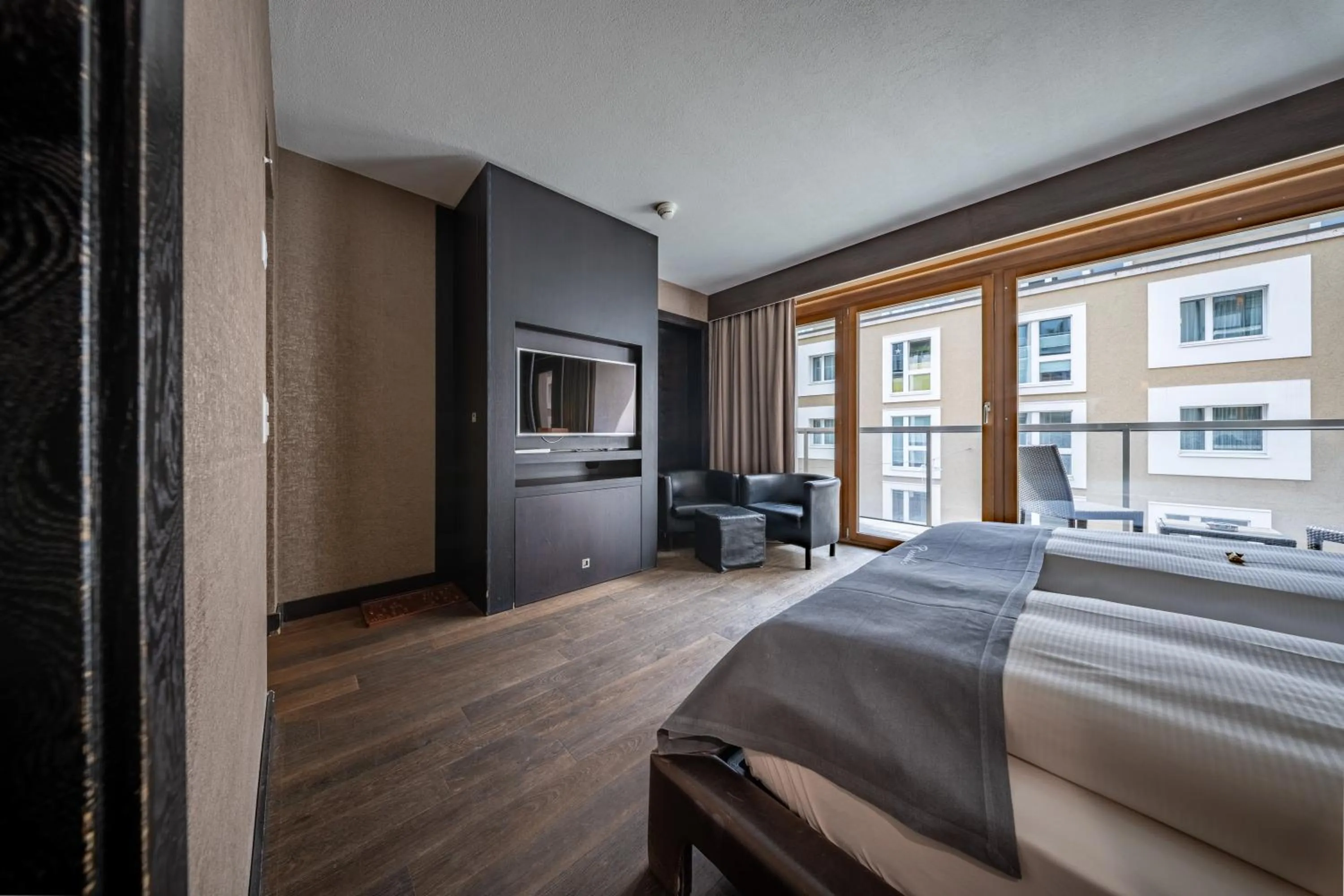 TV and multimedia, Bed in Hotel Piz St. Moritz