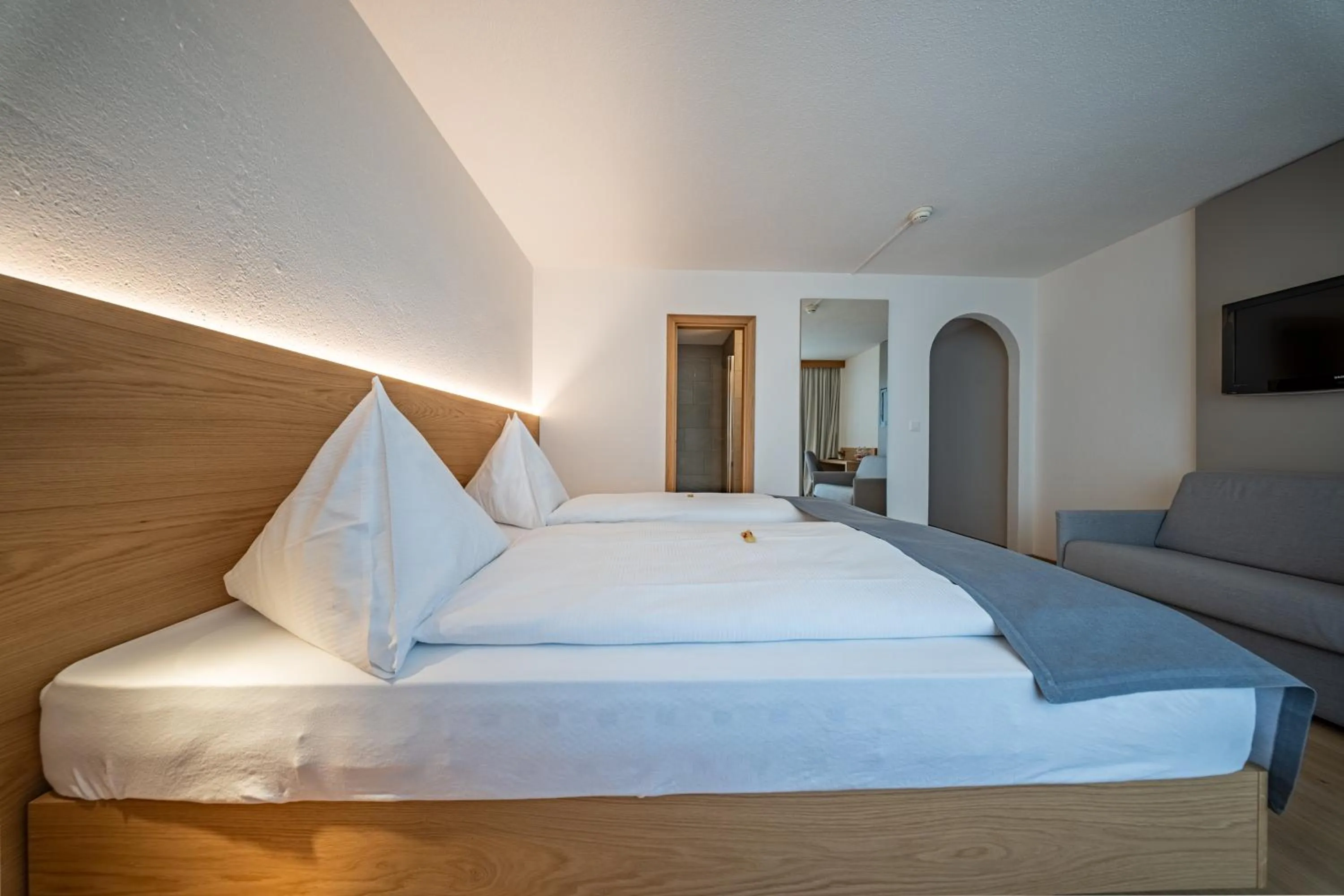 Bed in Hotel Piz St. Moritz