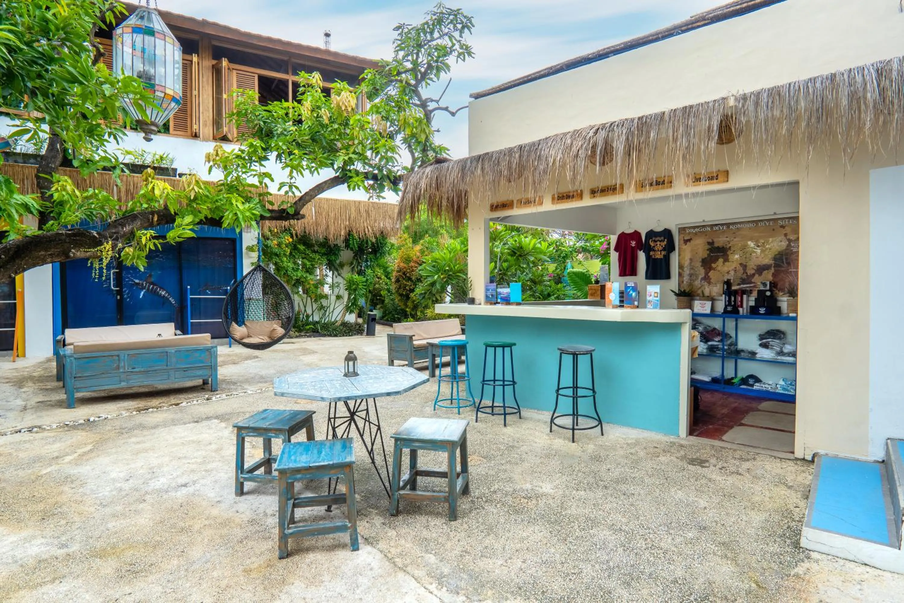 Patio in Dragon Dive Komodo Dive Resort