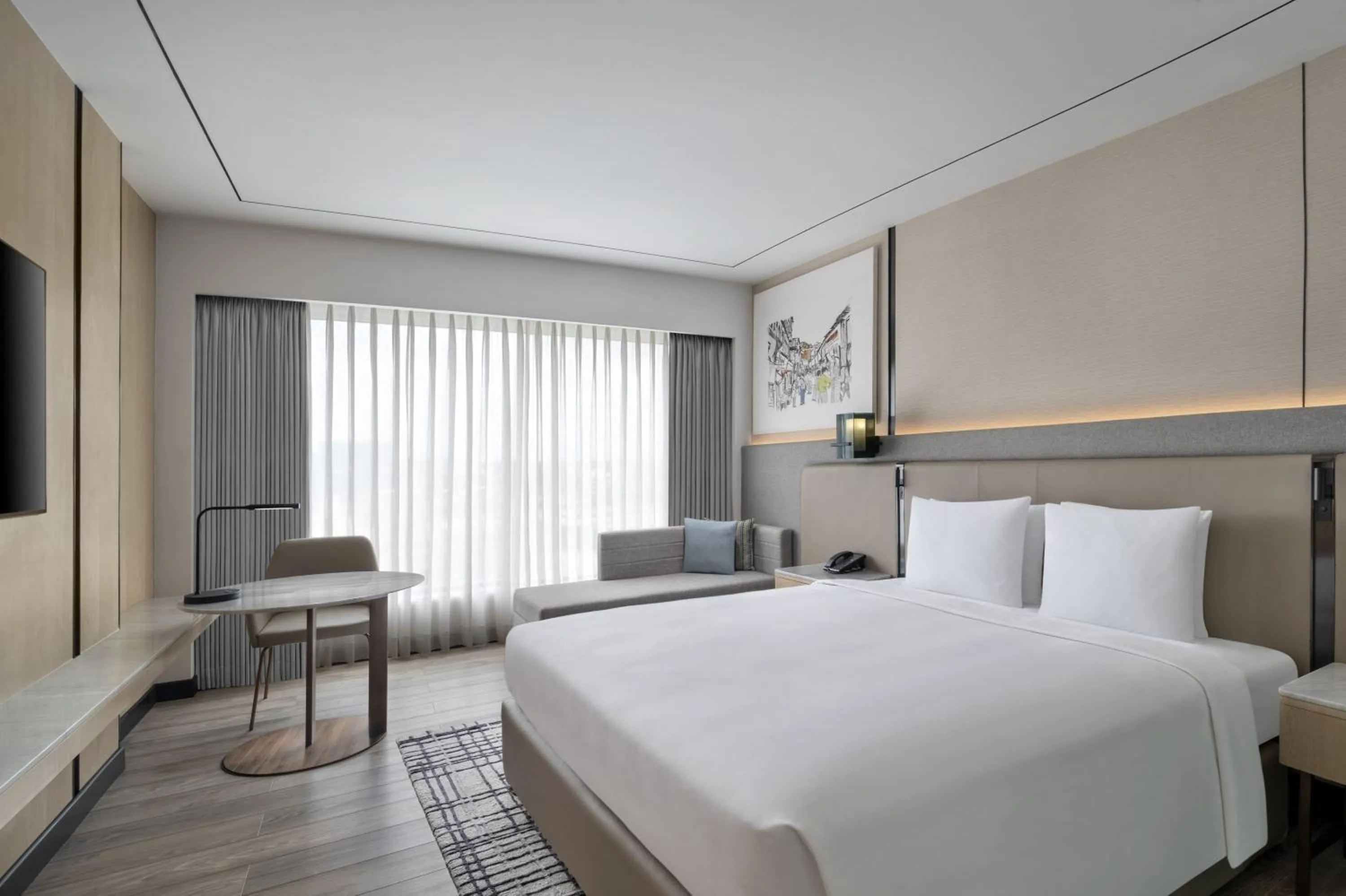 Bed in Courtyard by Marriott Mumbai International Airport