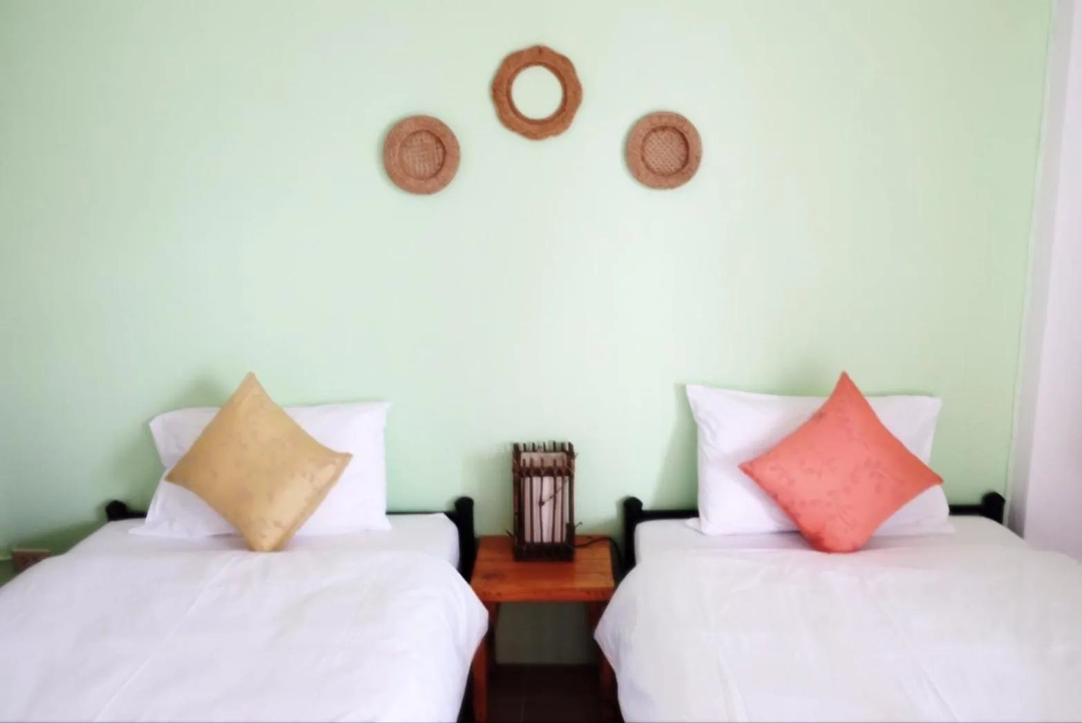 Bed in Yen Aura Boutique Hotel